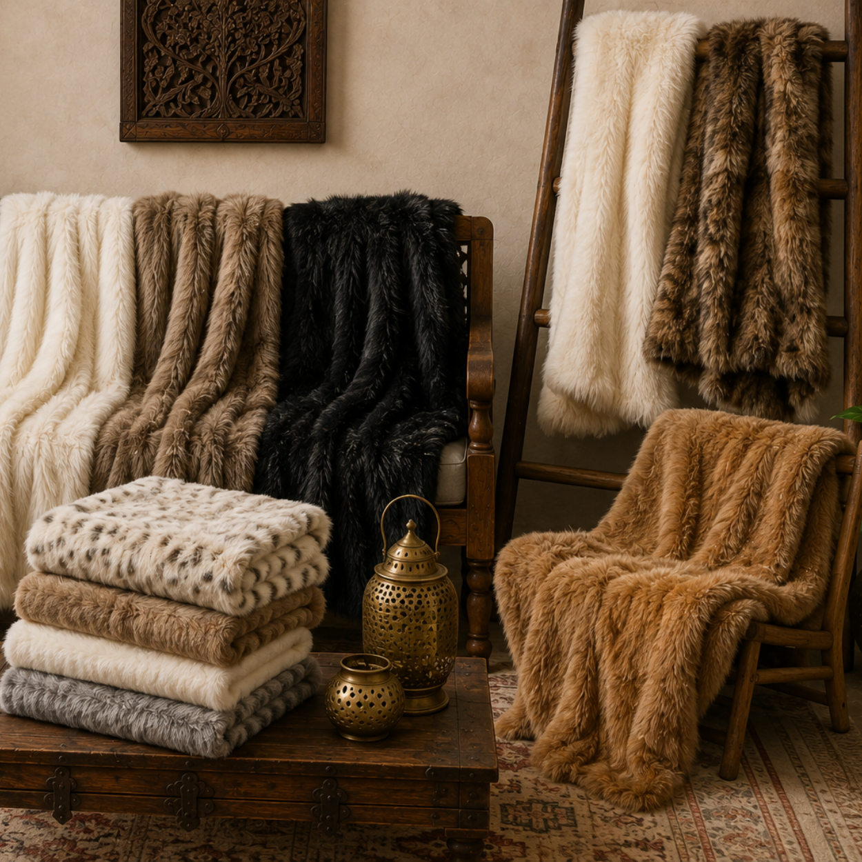 Buy Fur Throws Online