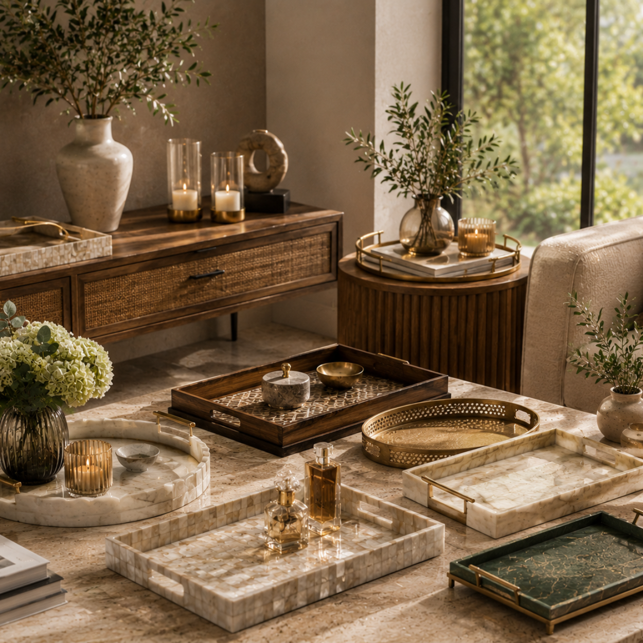 Luxury Decorative Trays Collection Fusion Furnishing