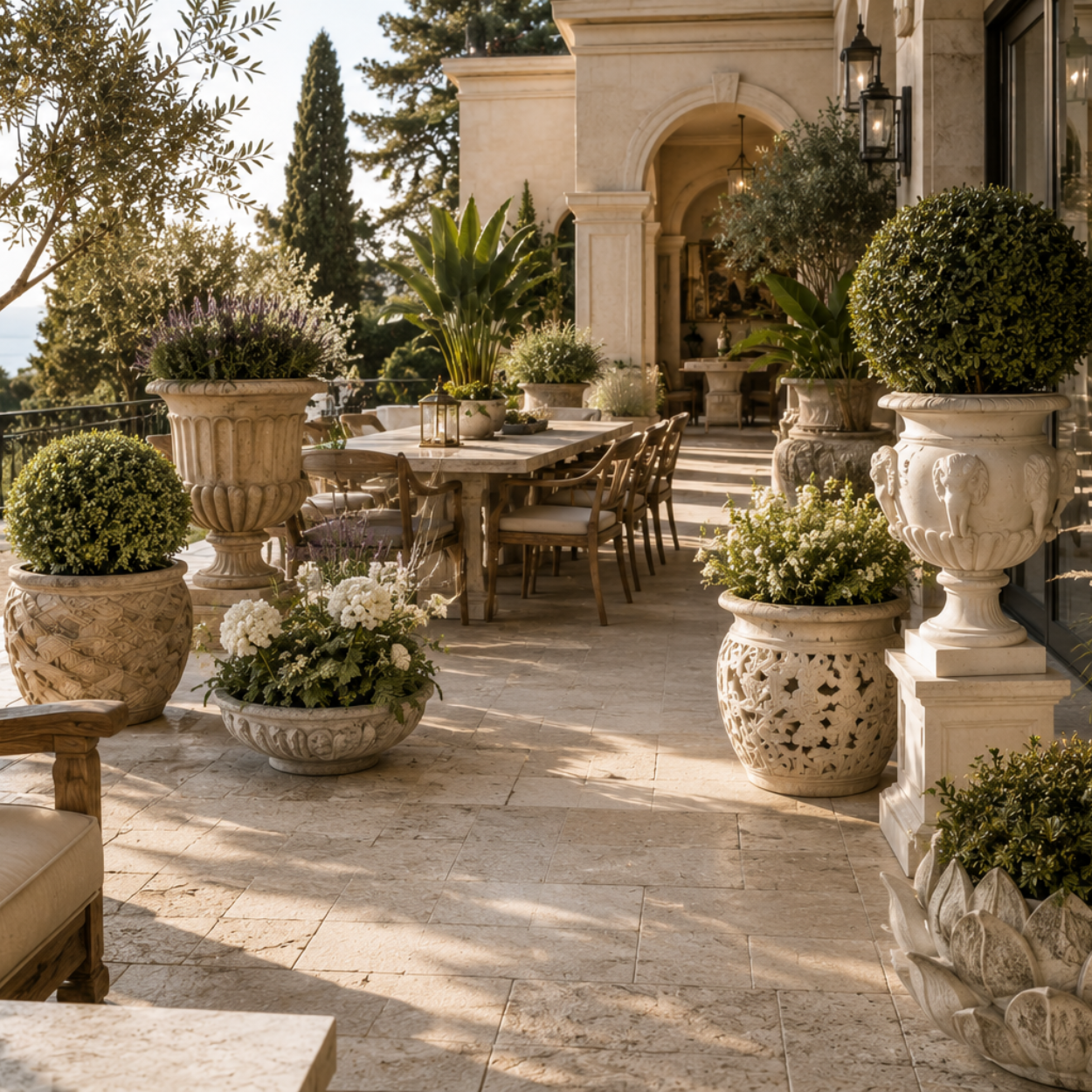 Luxury Outdoor Planters Collection Fusion Furnishing
