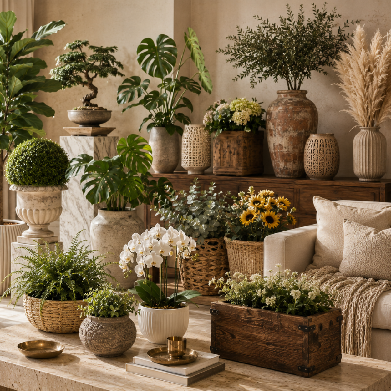 Luxury Planters & Botanicals Collection Fusion Furnishing