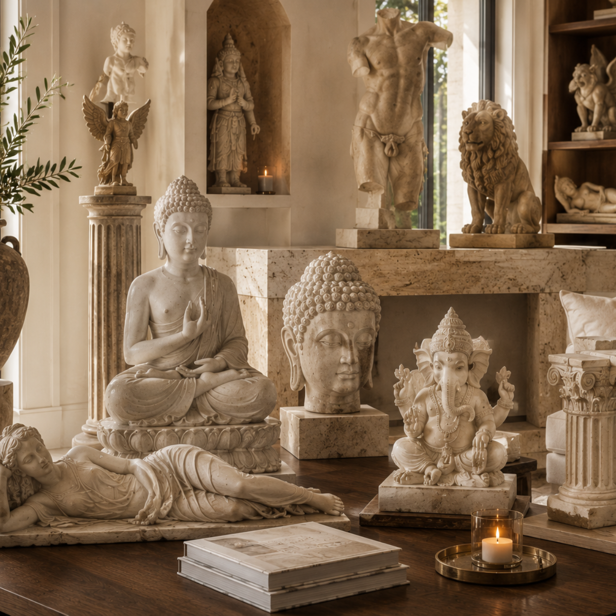Luxury Stone & Marble Figures Collection Fusion Furnishing