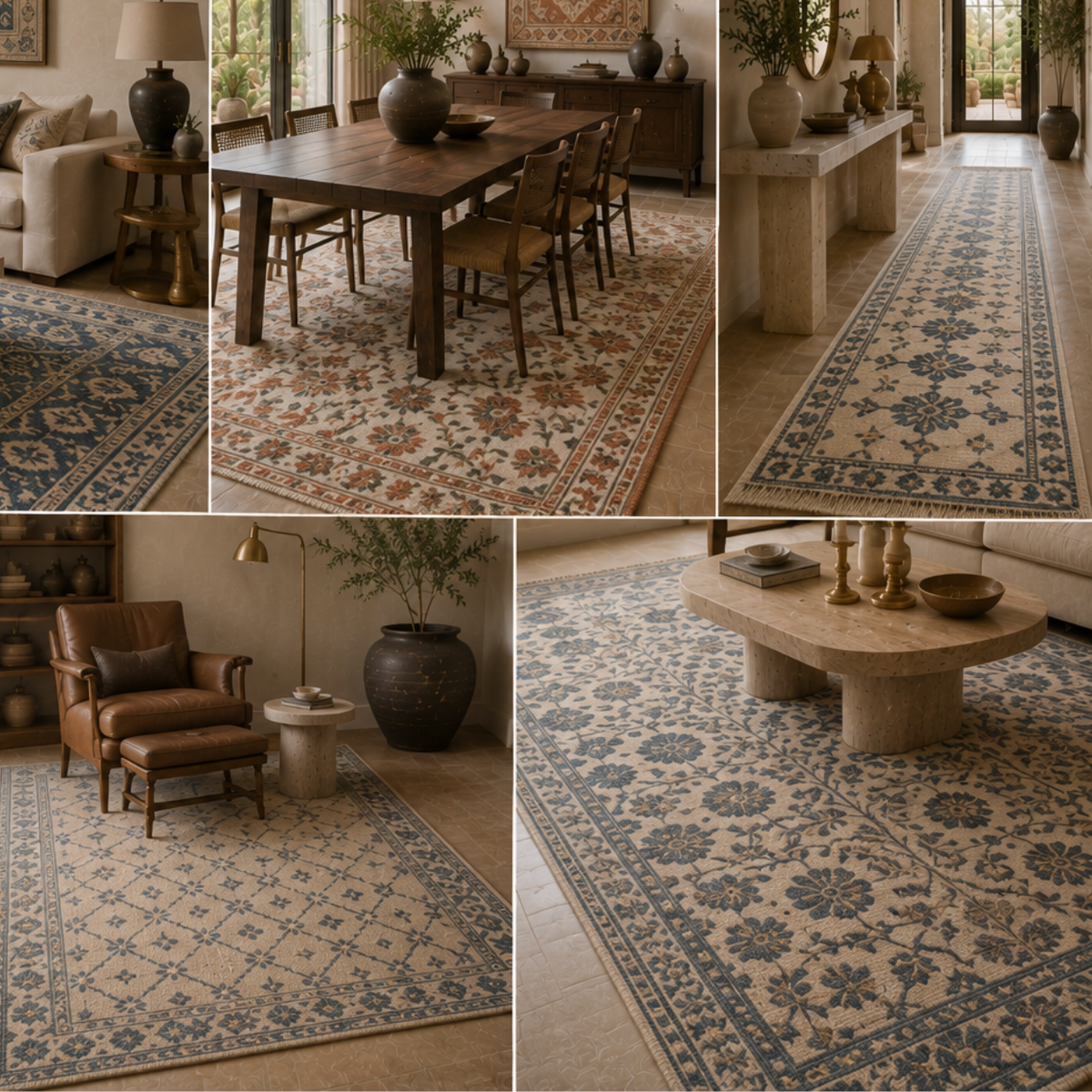Premium Cotton Printed Rugs