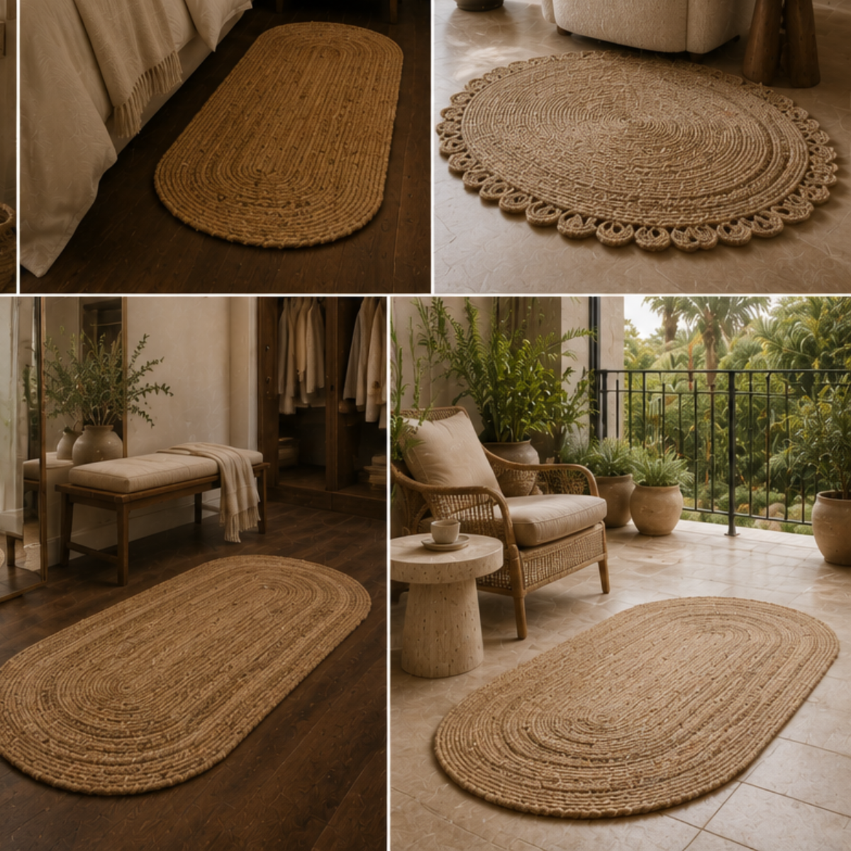 Premium Jute Fur Mats