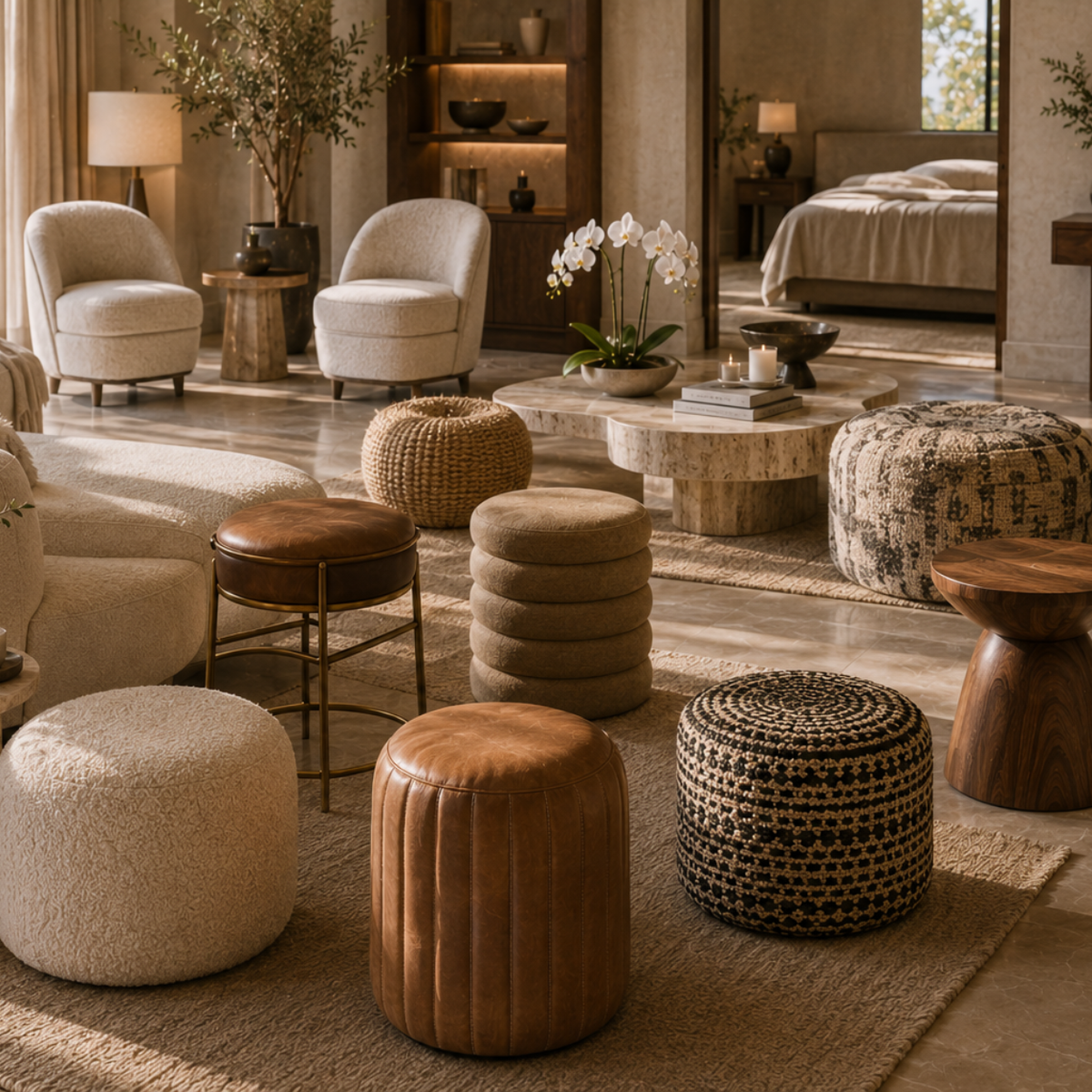 Premium Stools & Poufs Collection