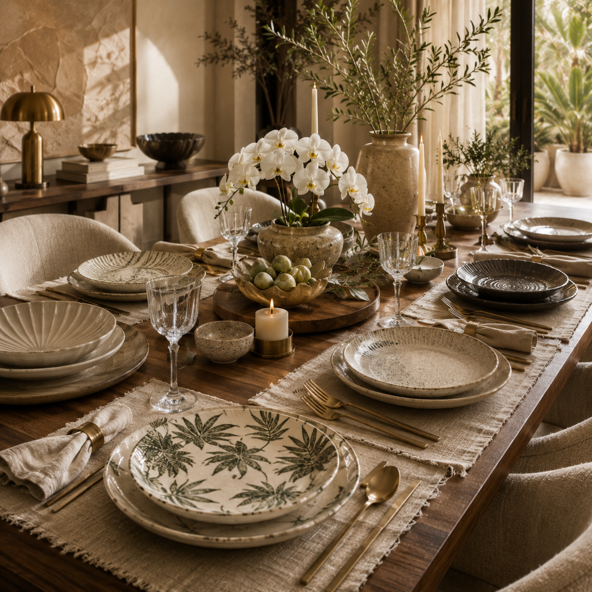 premium ceramic and glass dinner plates