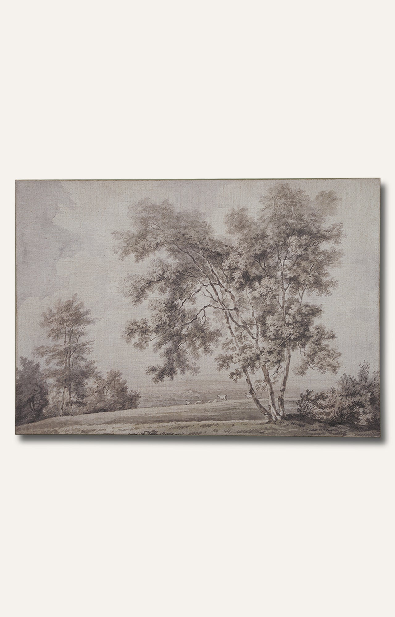 Life Scene Textured Canvas Painting