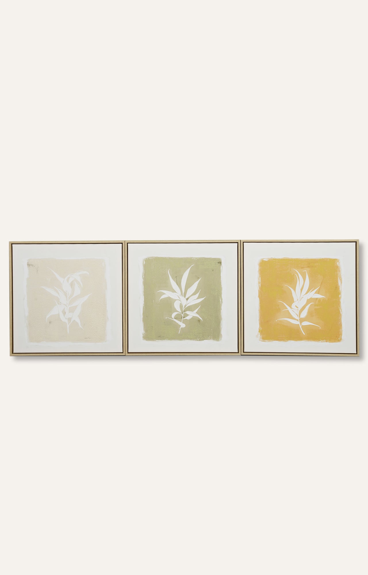 Multicolor Canvas Hand-painting Set of 3