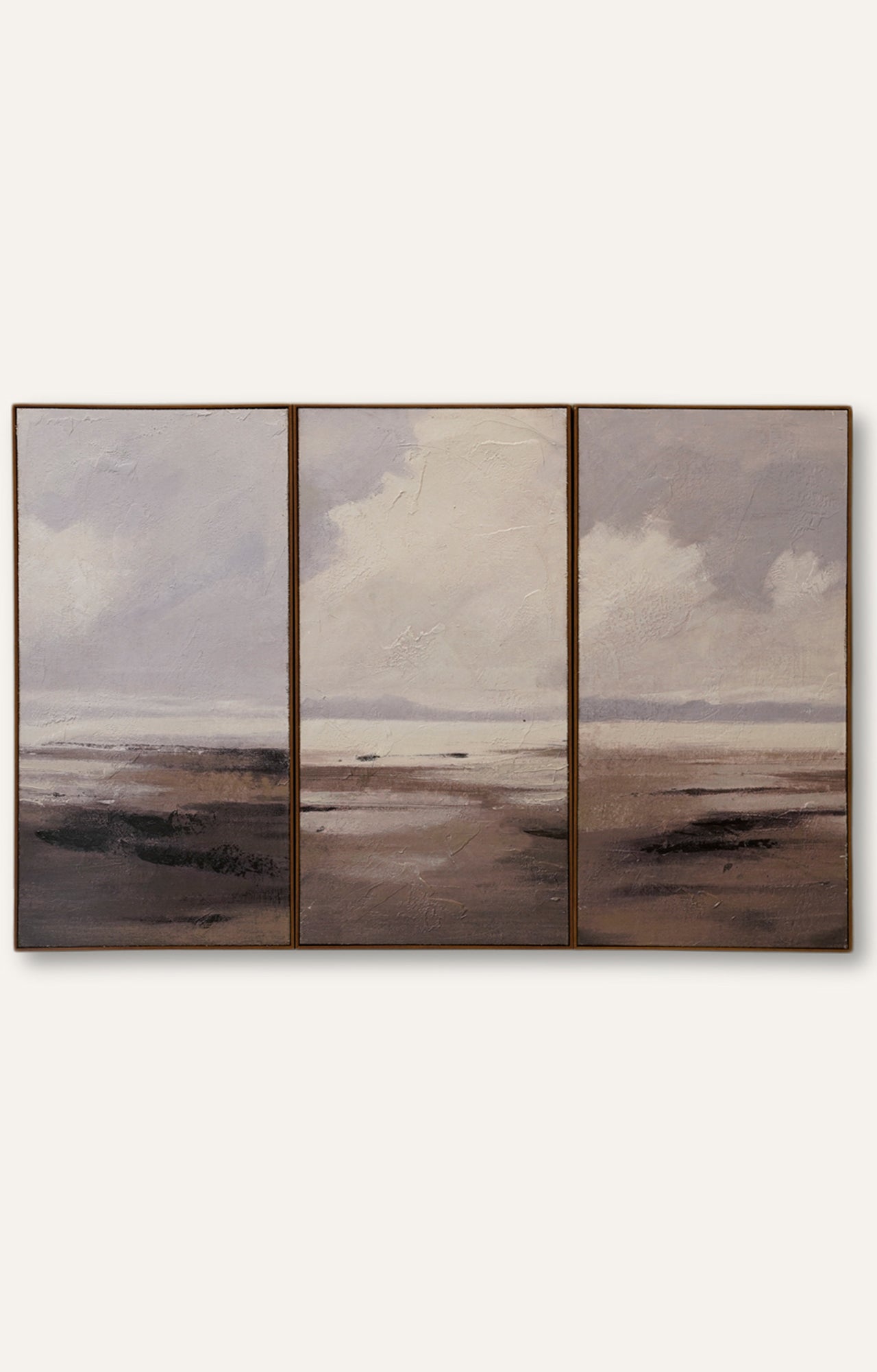 Landscape Canvas Heavy Textured Art on Hessian Set of 3