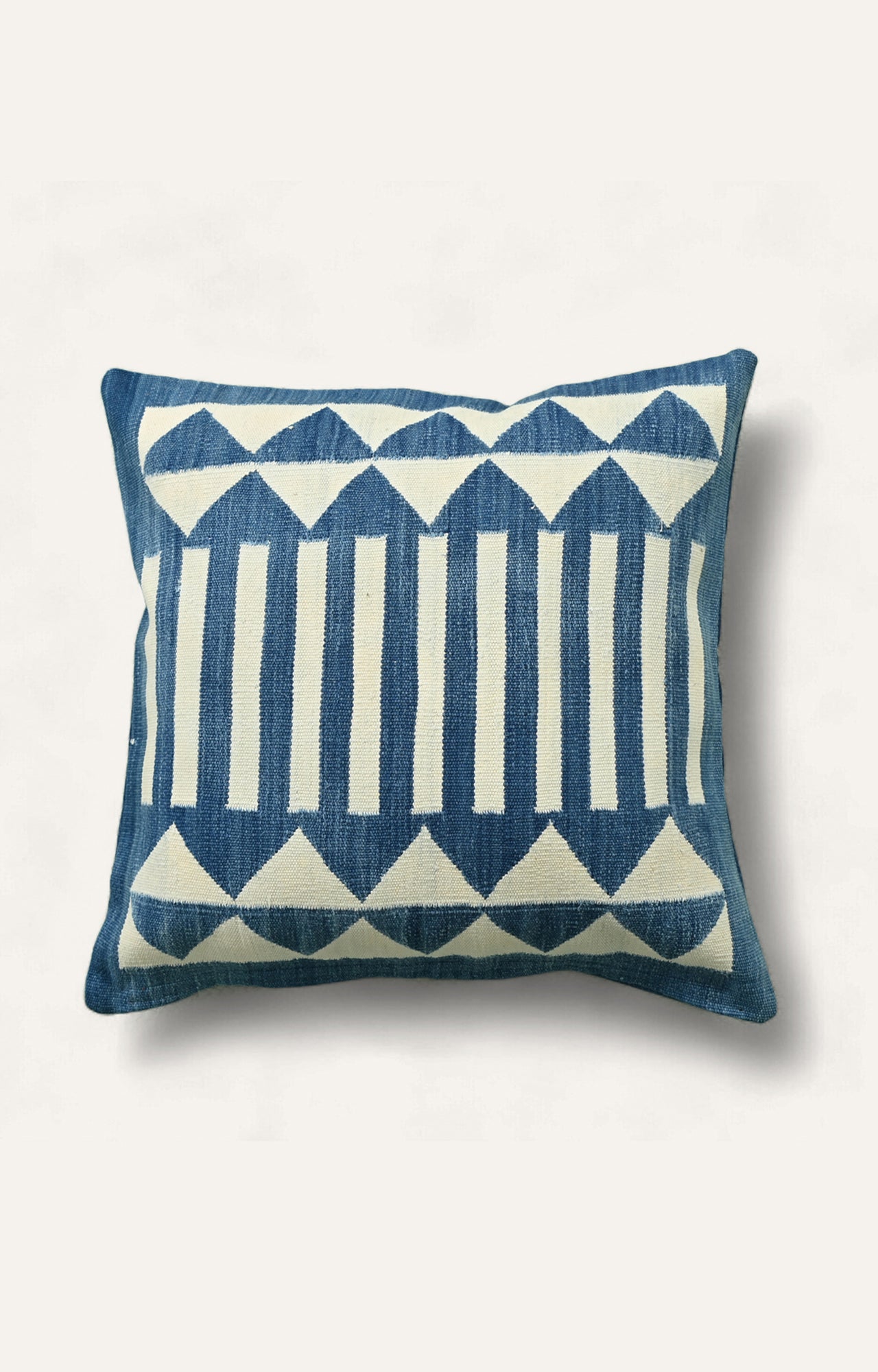 Blue and white coastal cushion covers