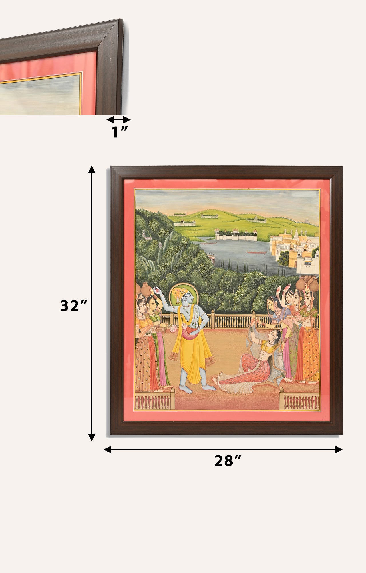 Rasleela in Vrindavan Painting