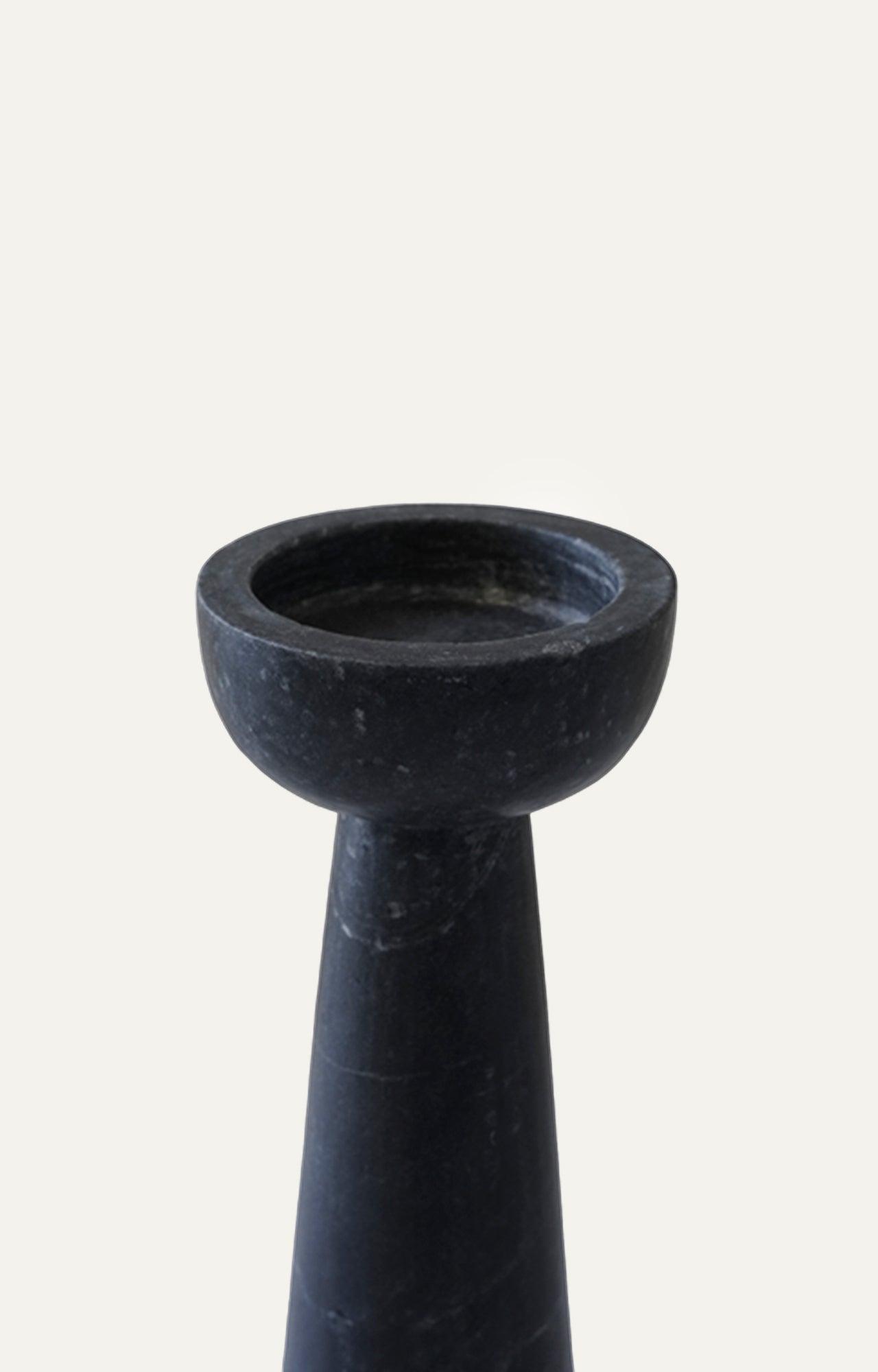 Black Marble Candle Holder