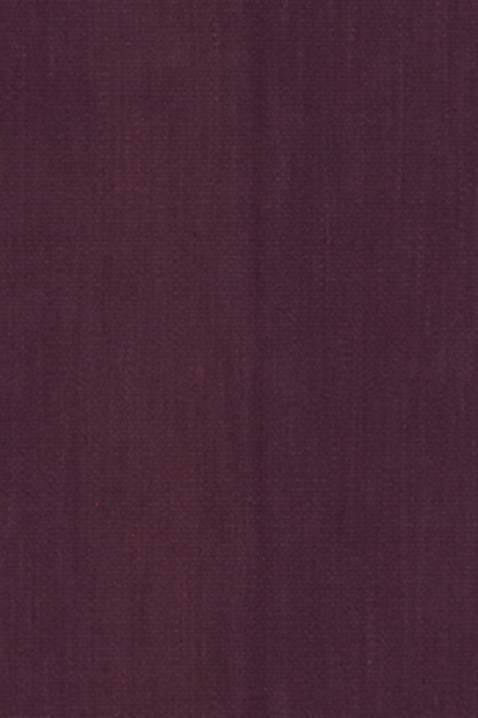 Plain Plum Washable Cotton Yoga Mat with White Fringe
