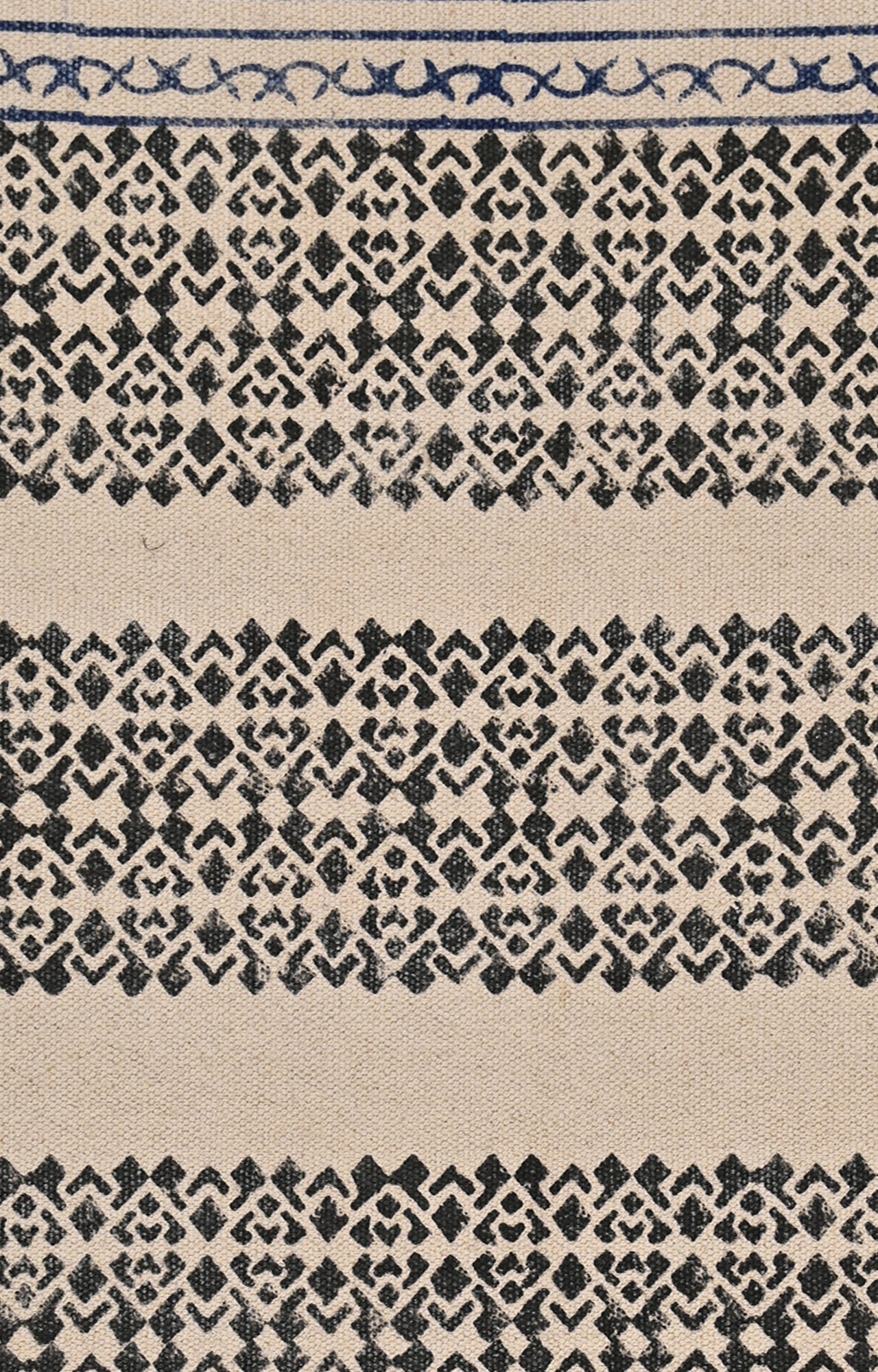Stripe Band Cotton Rug