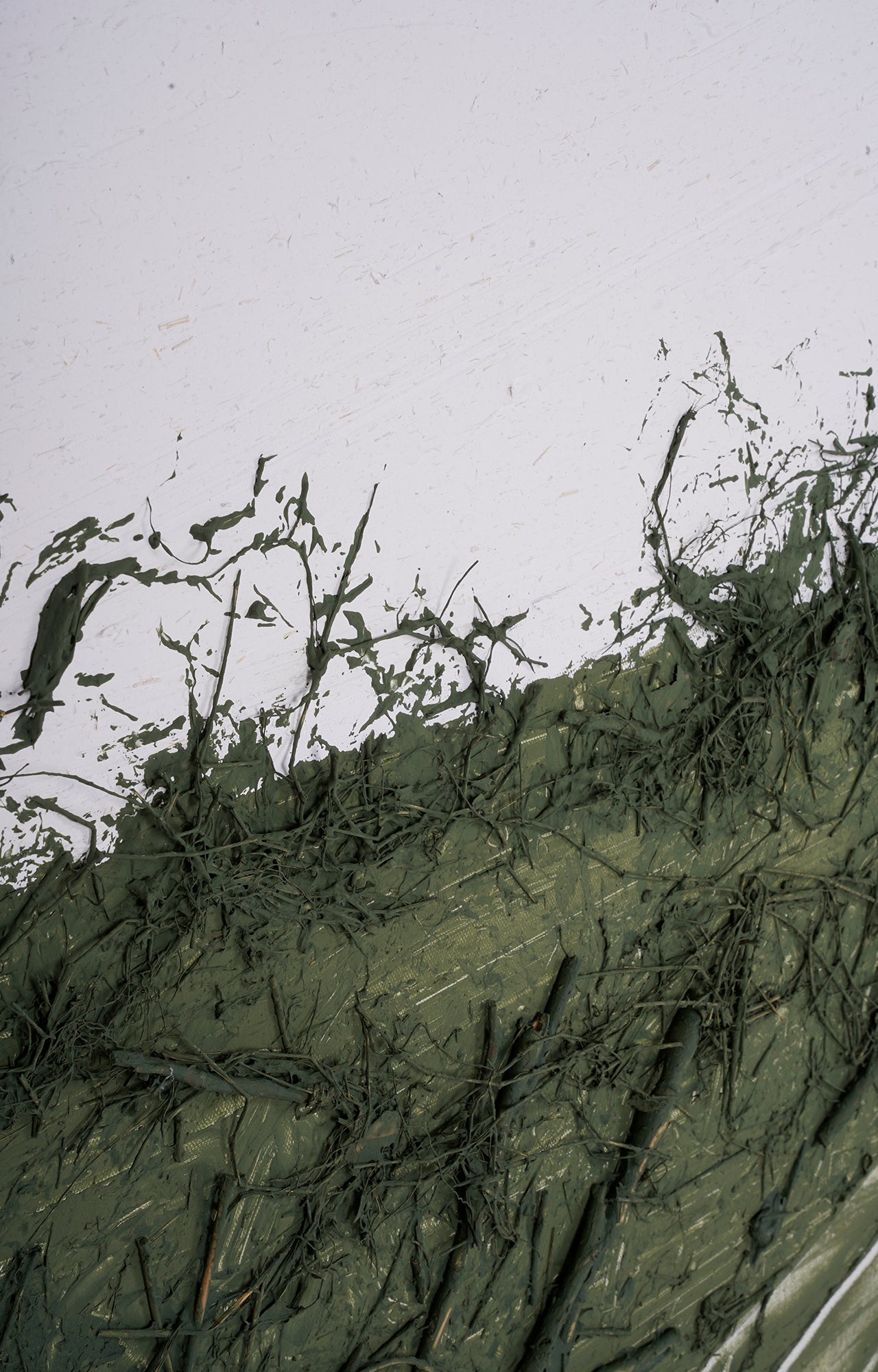 Green Army Field Oil Painting