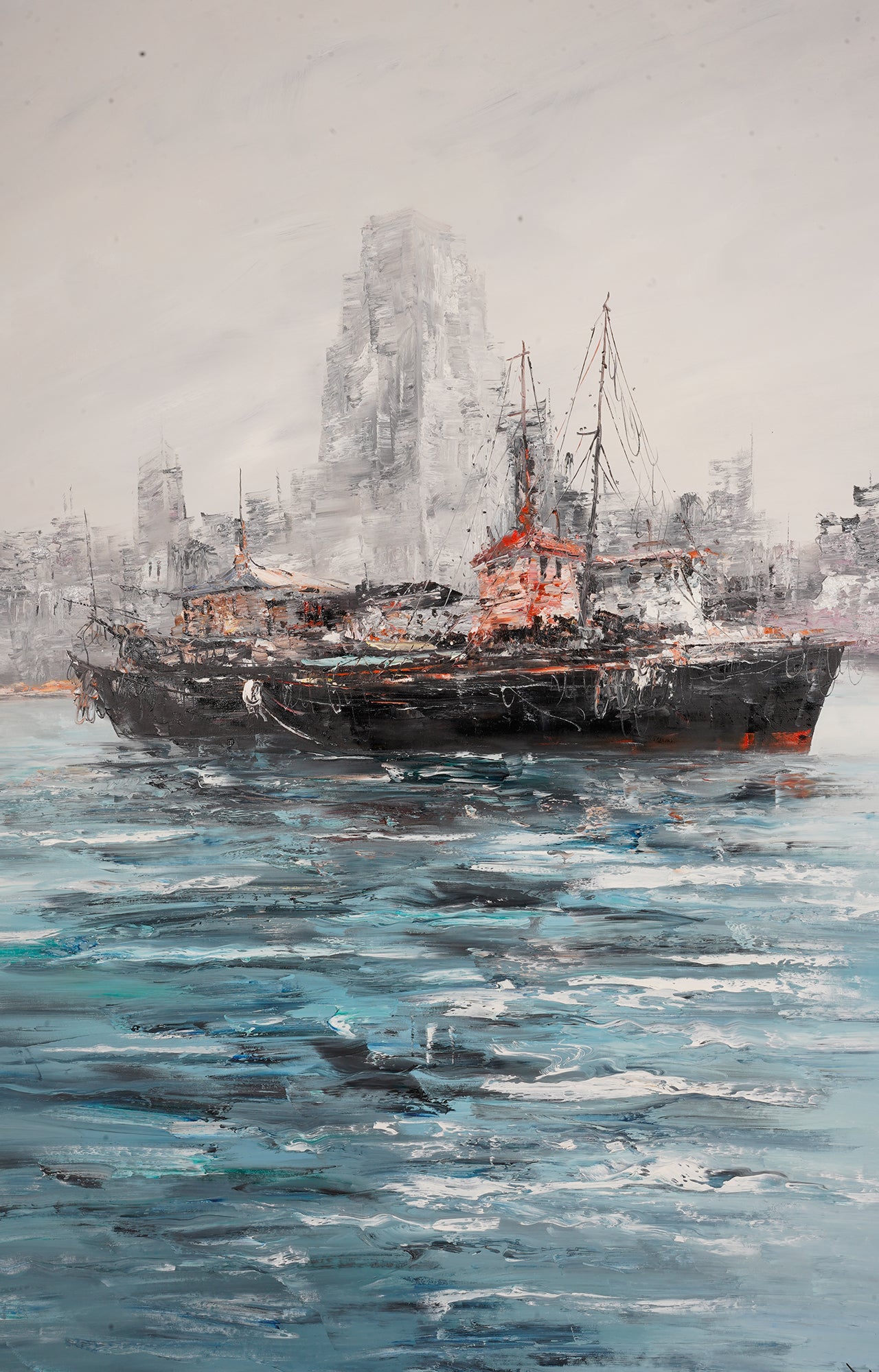 Ship Sailor Oil Wall Painting