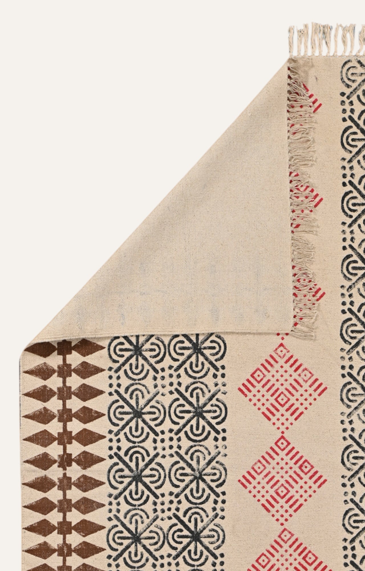 Motif Cotton Rug