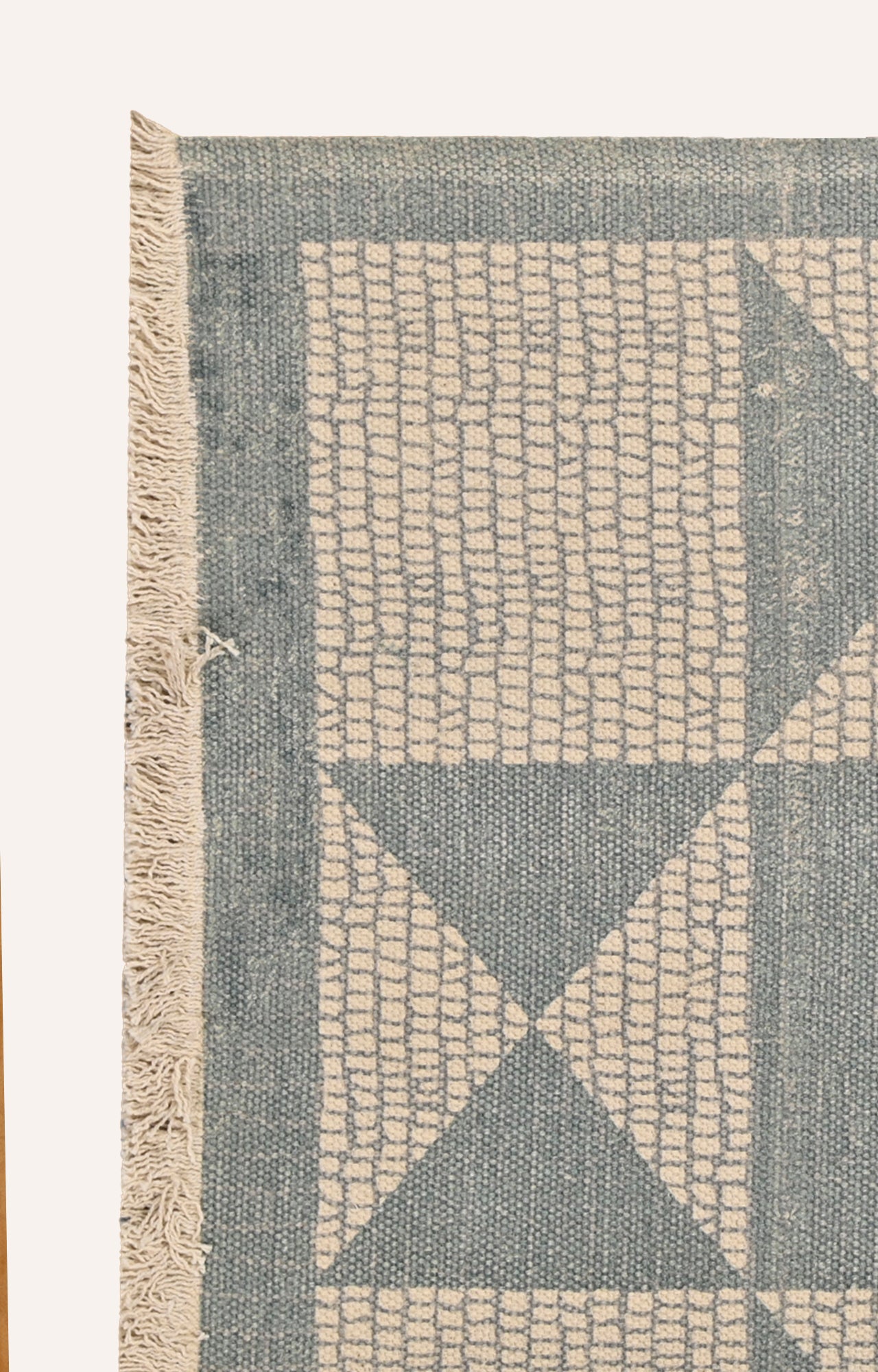 geometric patterned rug