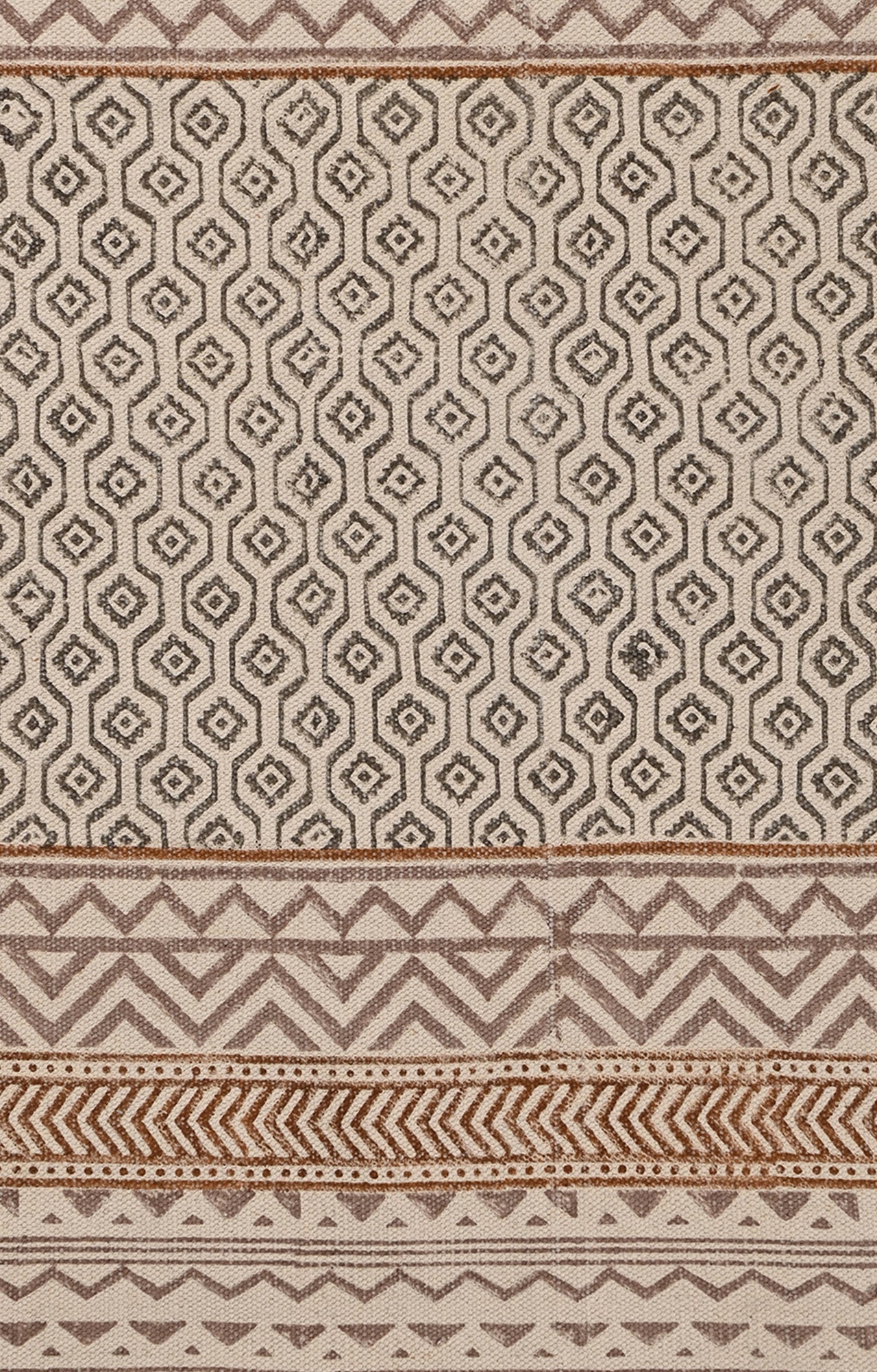 Tribal Band Cotton Rug