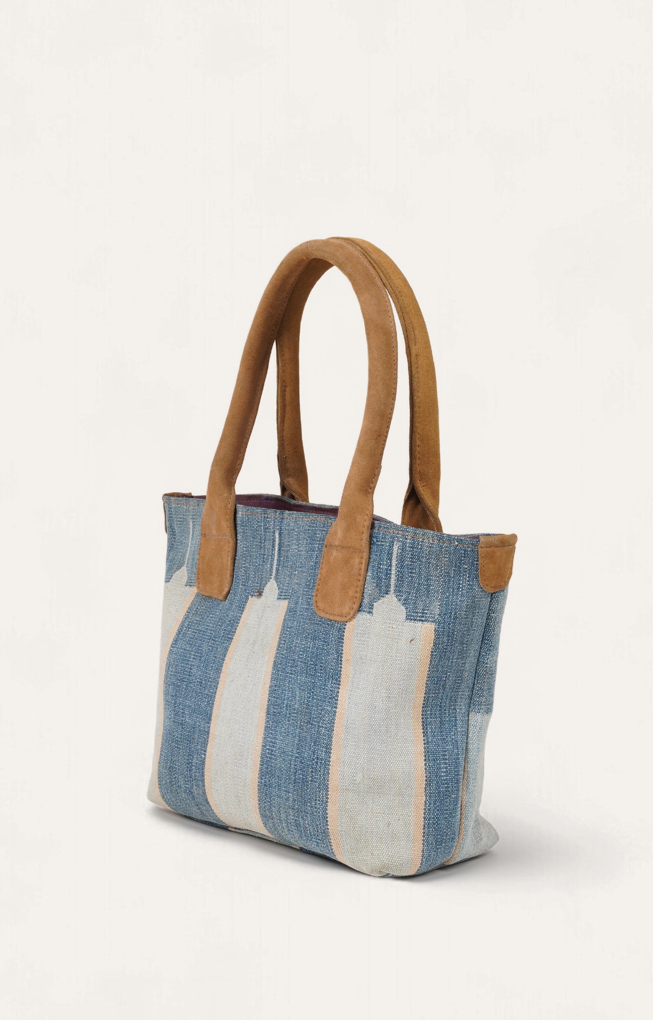Cotton Dhurrie Tote Bag - Ingio Striped