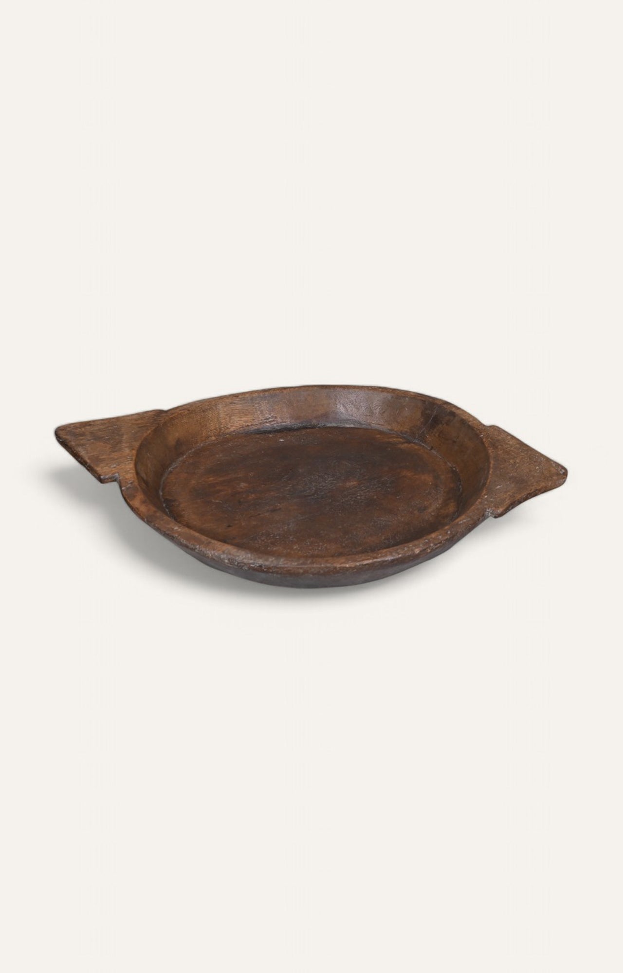 Handcrafted Wooden Tray with Raised Edges