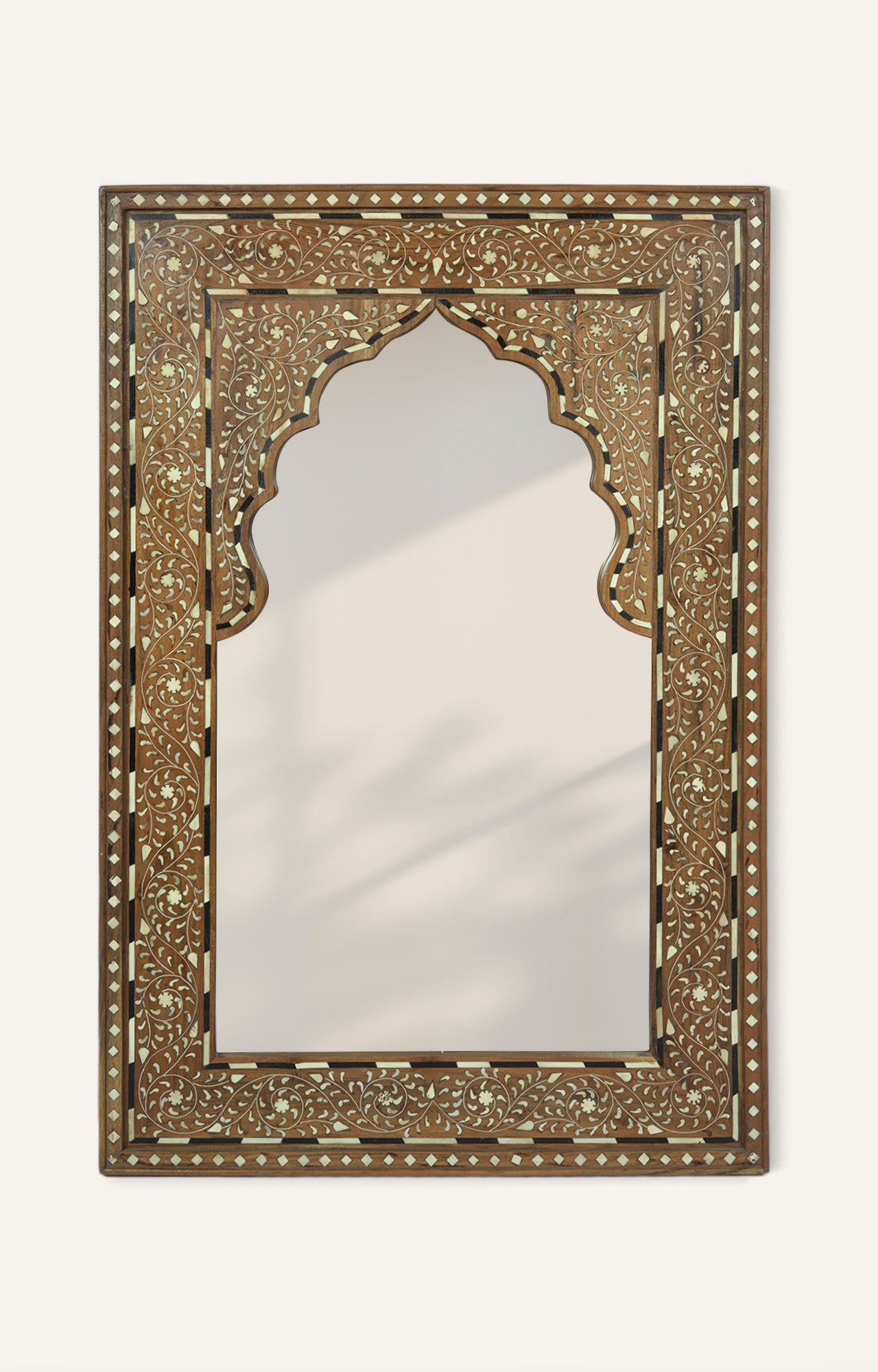 Mughal Bone Inlay Mirror