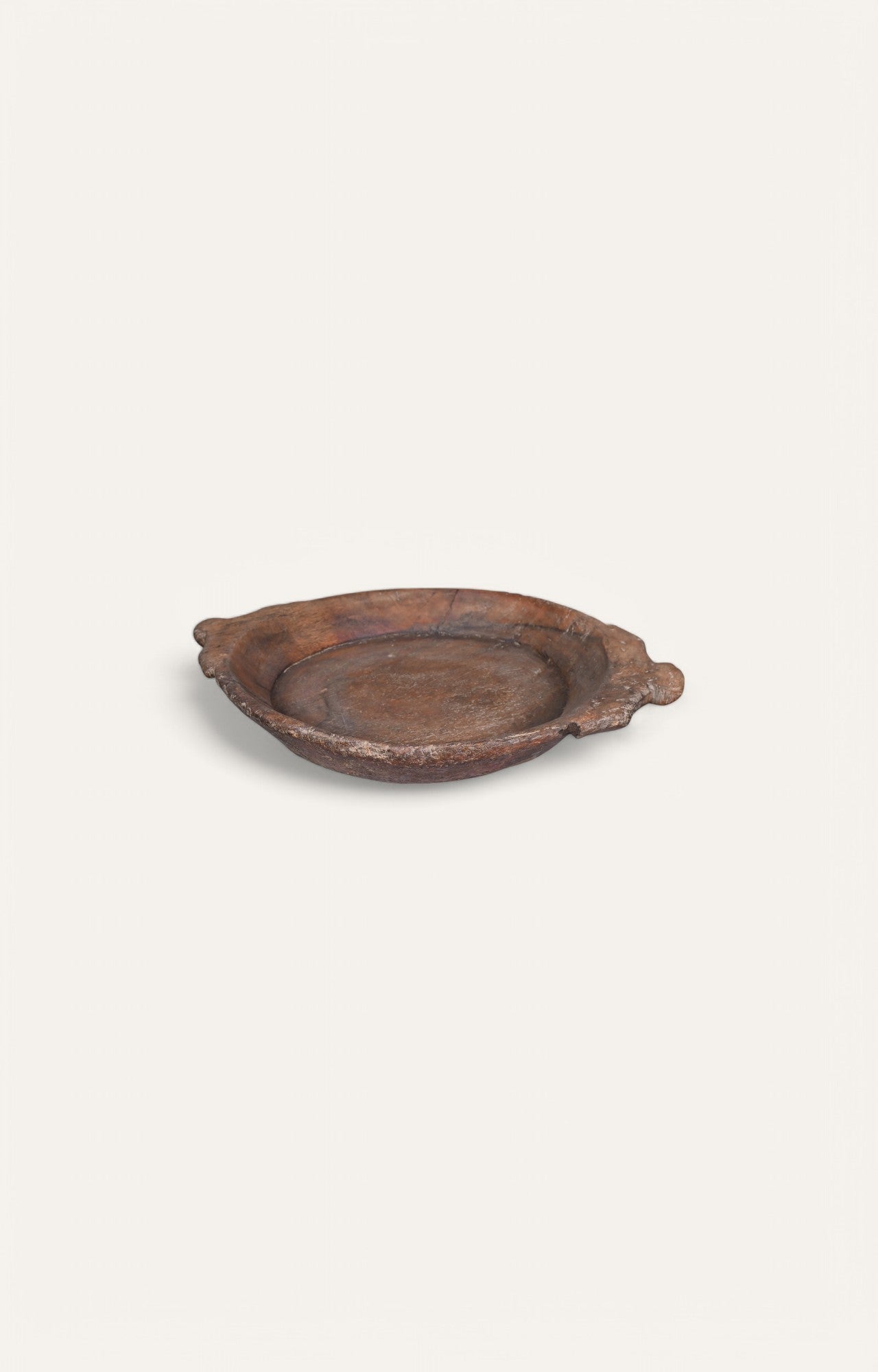 Rustic Wooden Serving Tray with Natural Grain