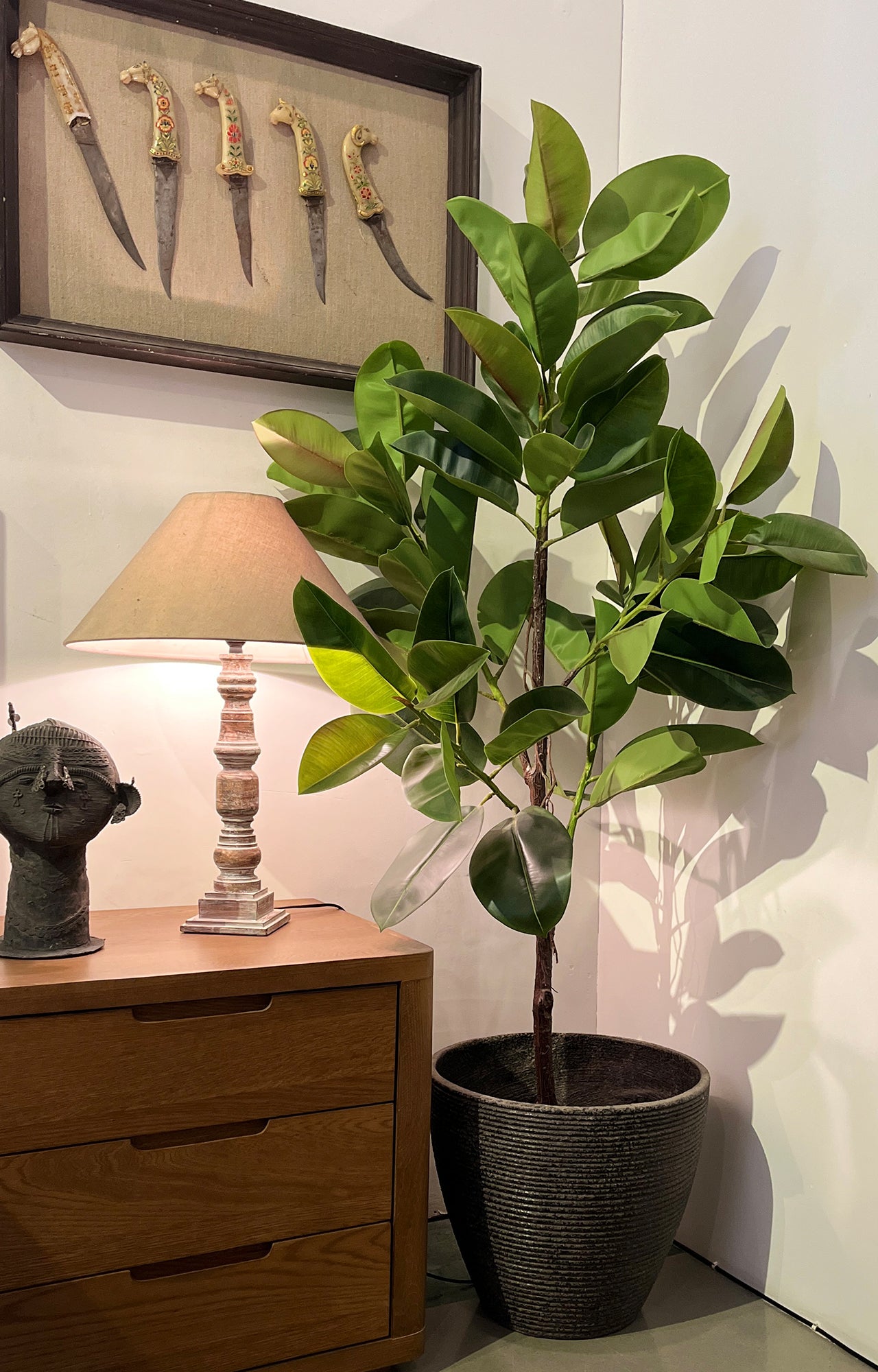 Artificial Fiddle Leaf Fig Plant - 4 Feet