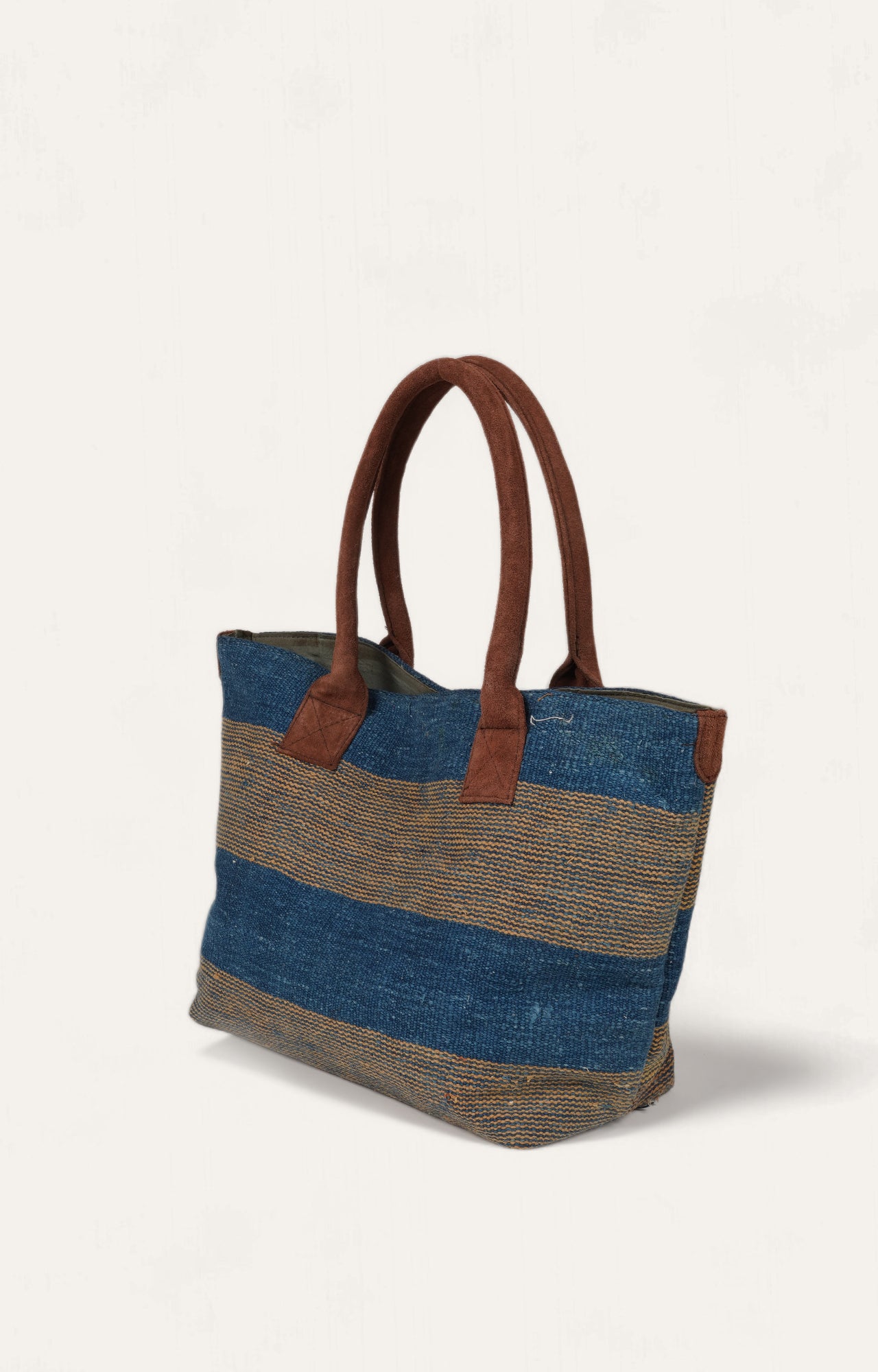 Cotton Tote Bag in Earthy Tones