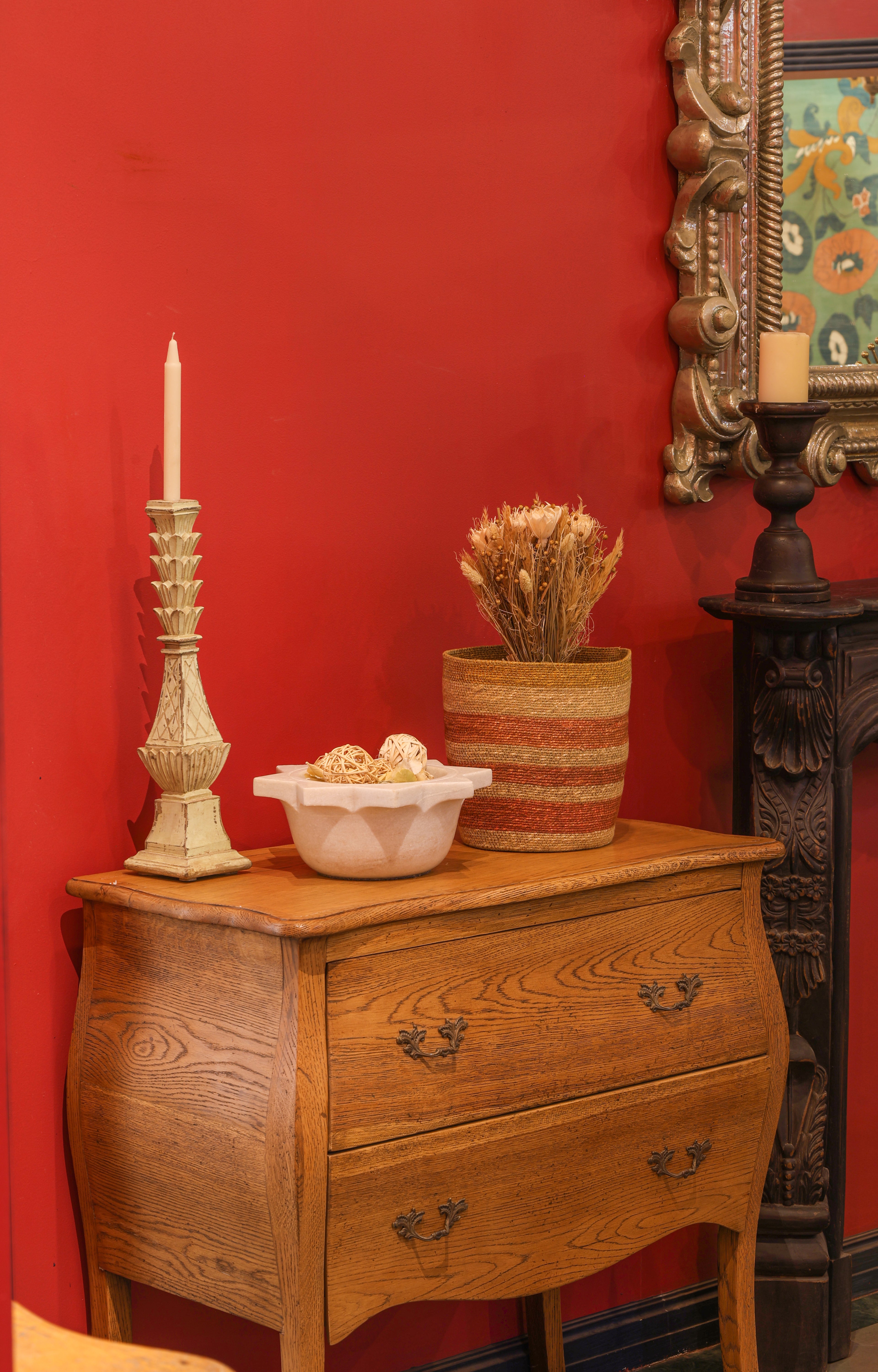 Rust-Striped Seagrass Deep Basket