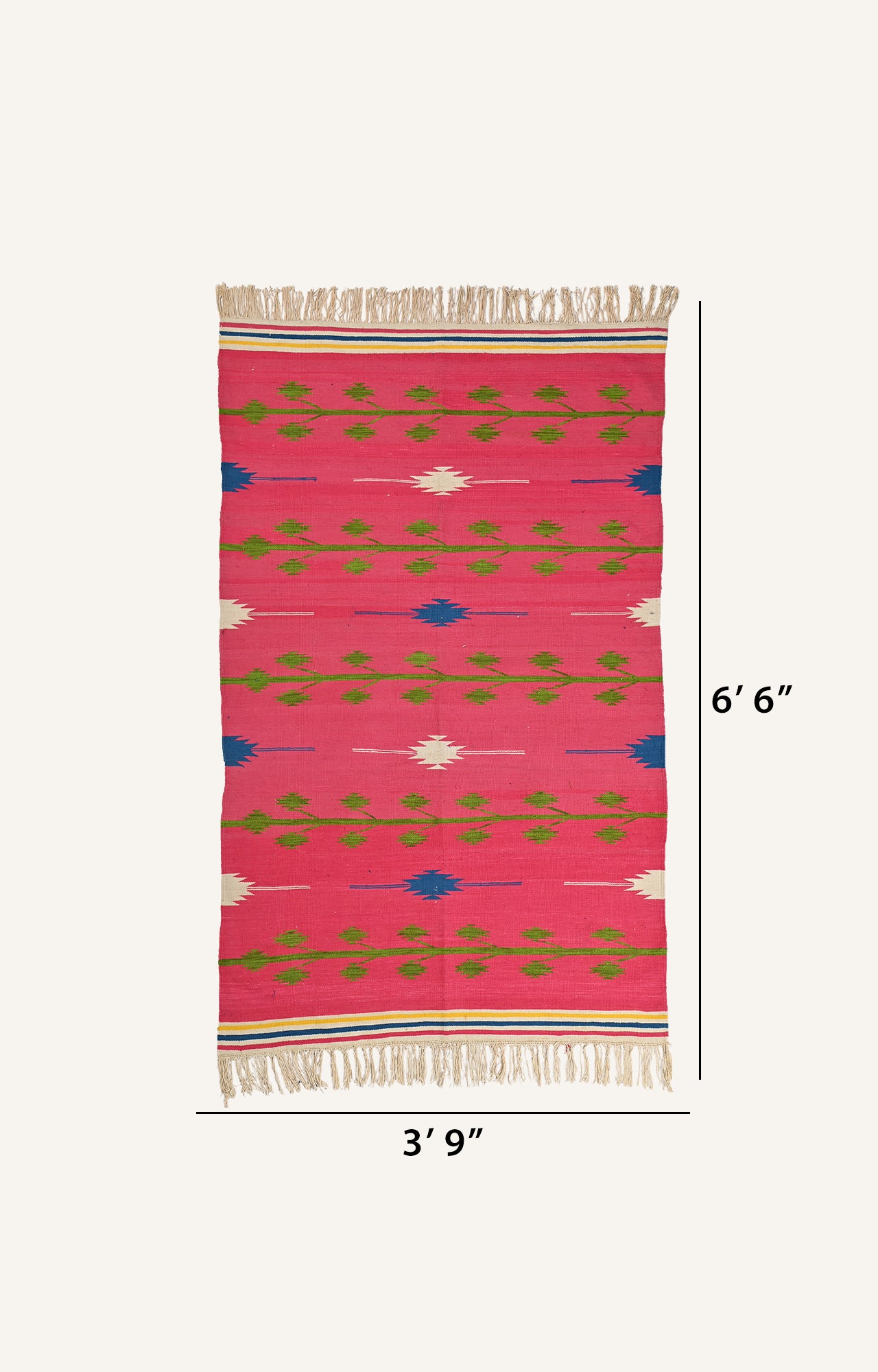 Handwoven Punjabi Cotton Durrie