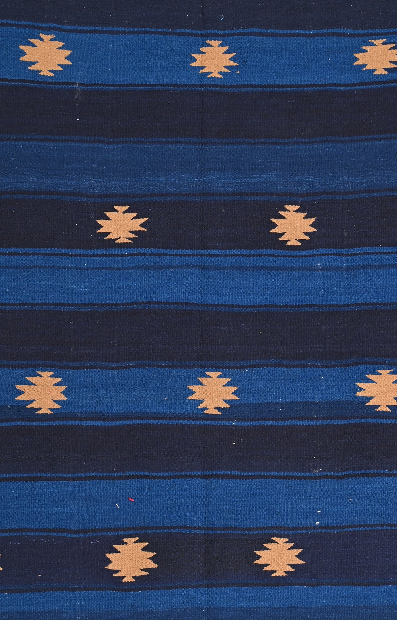 Cotton Durrie with Ikat Motifs
