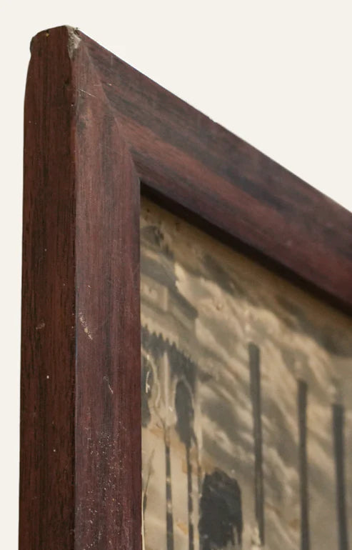 wooden frame