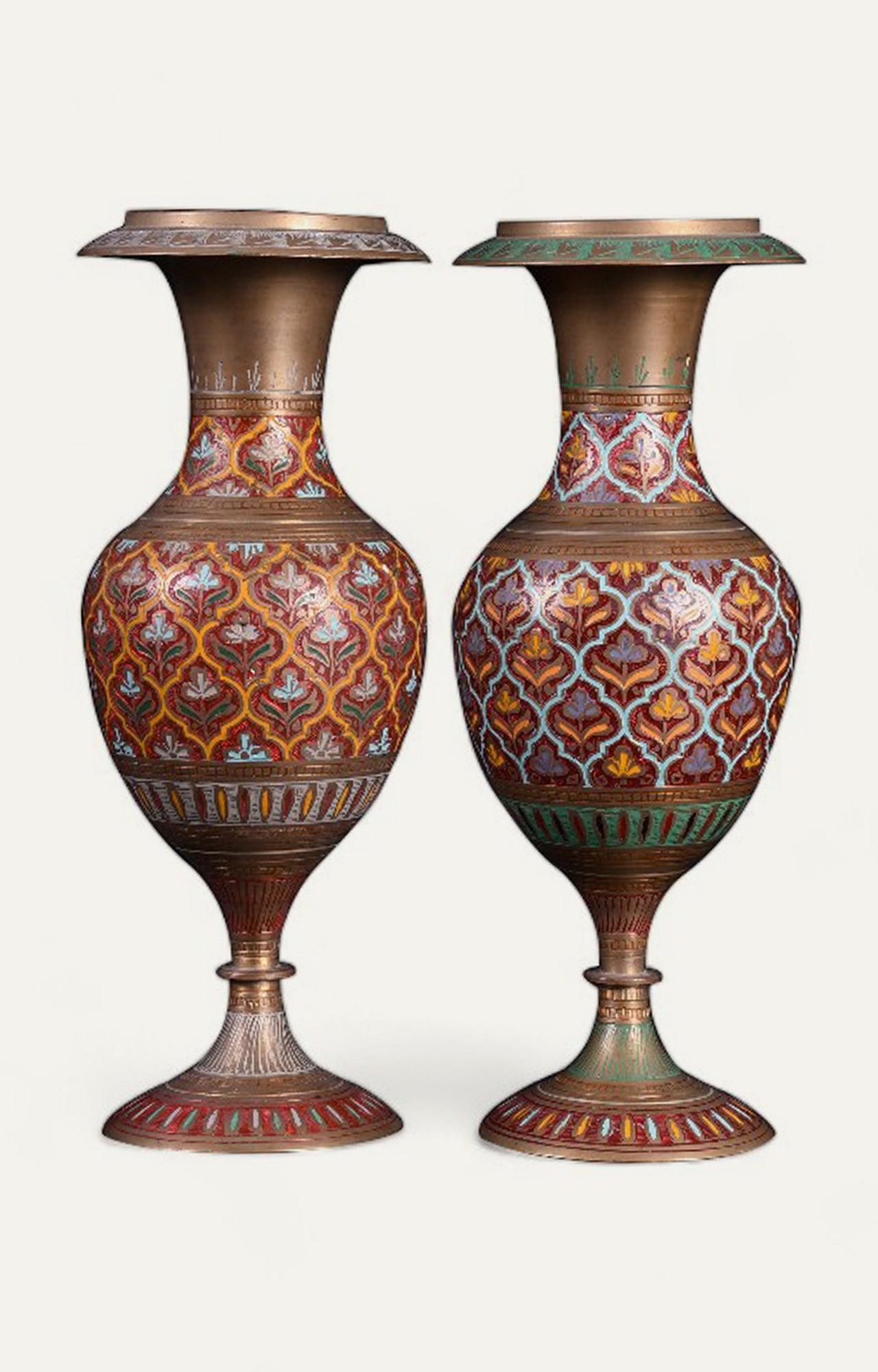 Brass Flower Pots - Set of 2