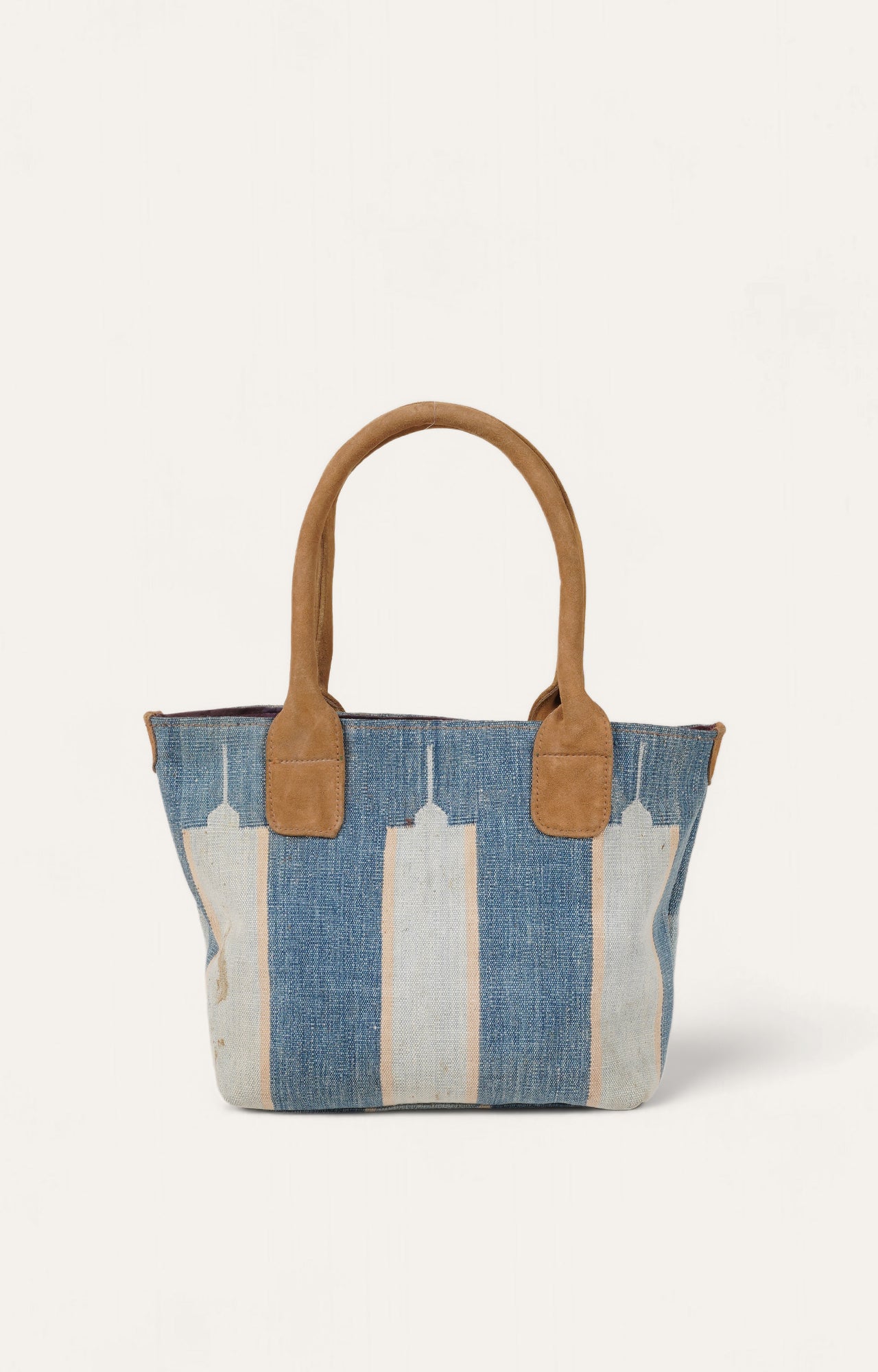 Cotton Dhurrie Tote Bag - Ingio Striped