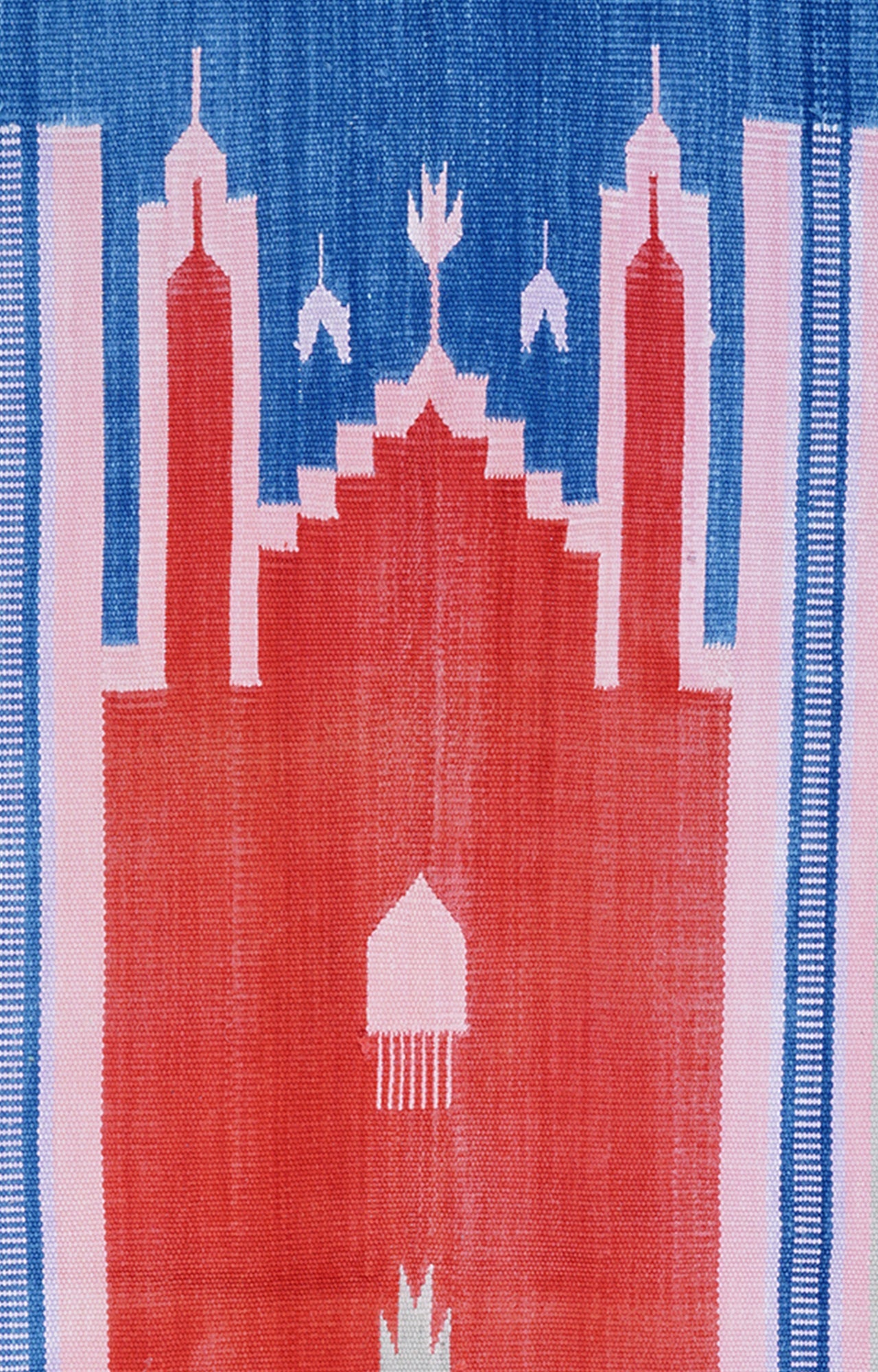 Handwoven Geometric Mosque Motif Wall Tapestry