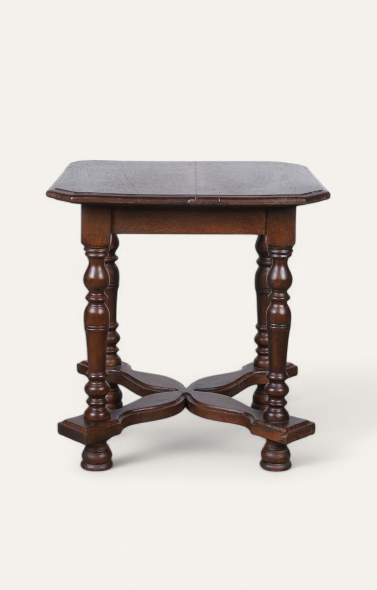 Bobbin Legs Brown Side Table