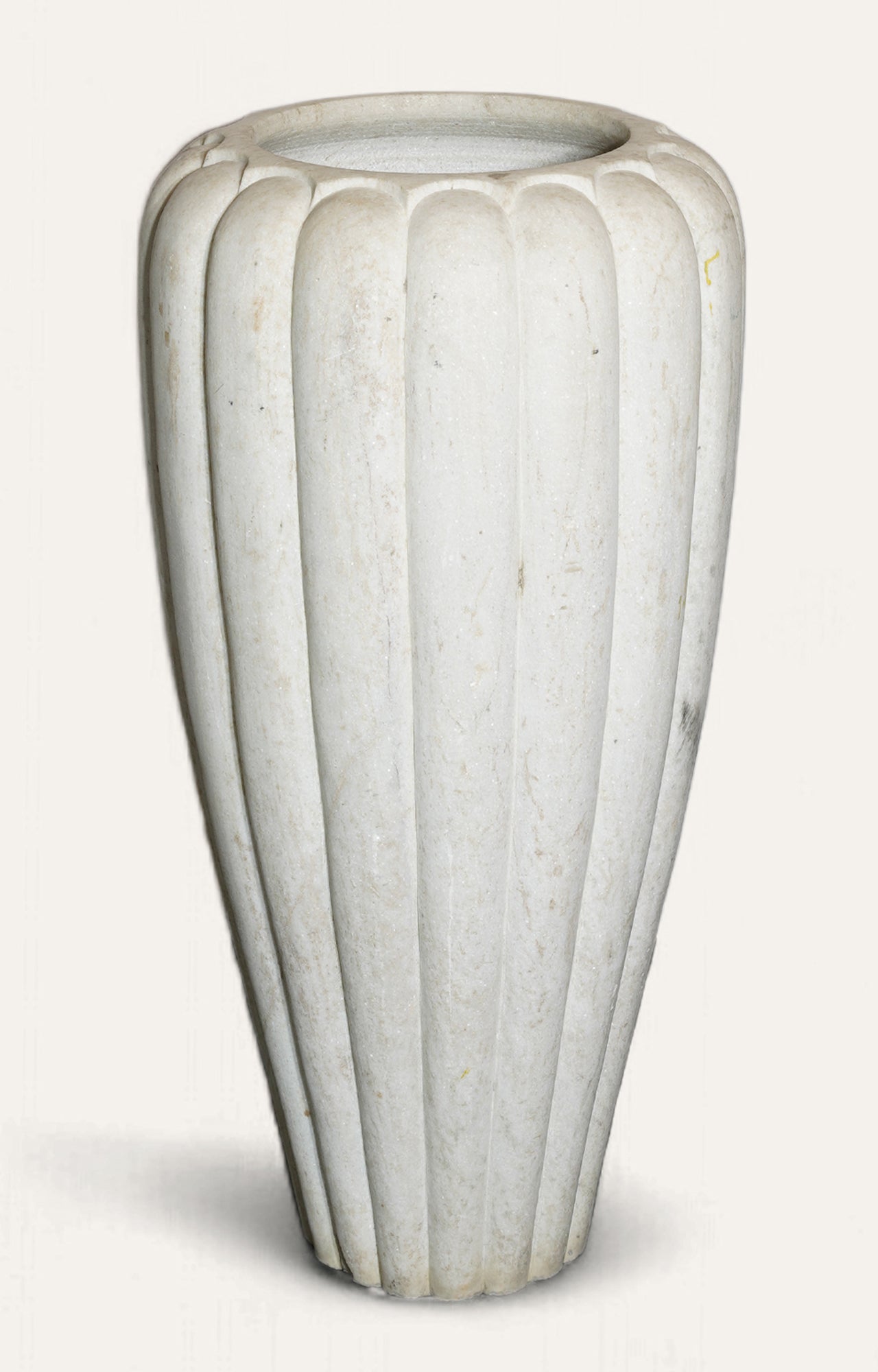 Long White Marble Pot Planters for indoor and outdoor