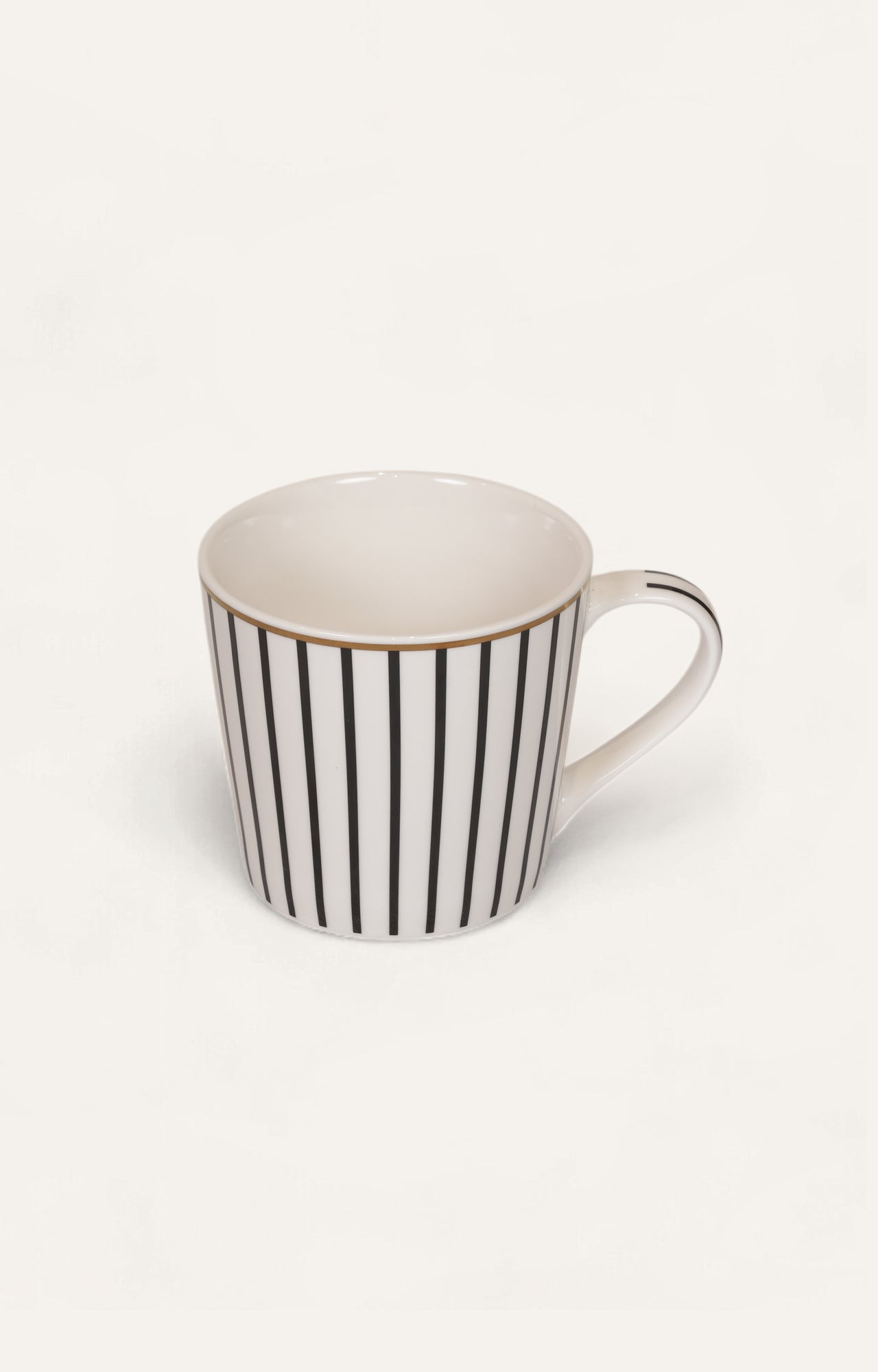 Noir Stripe Ceramic Cup