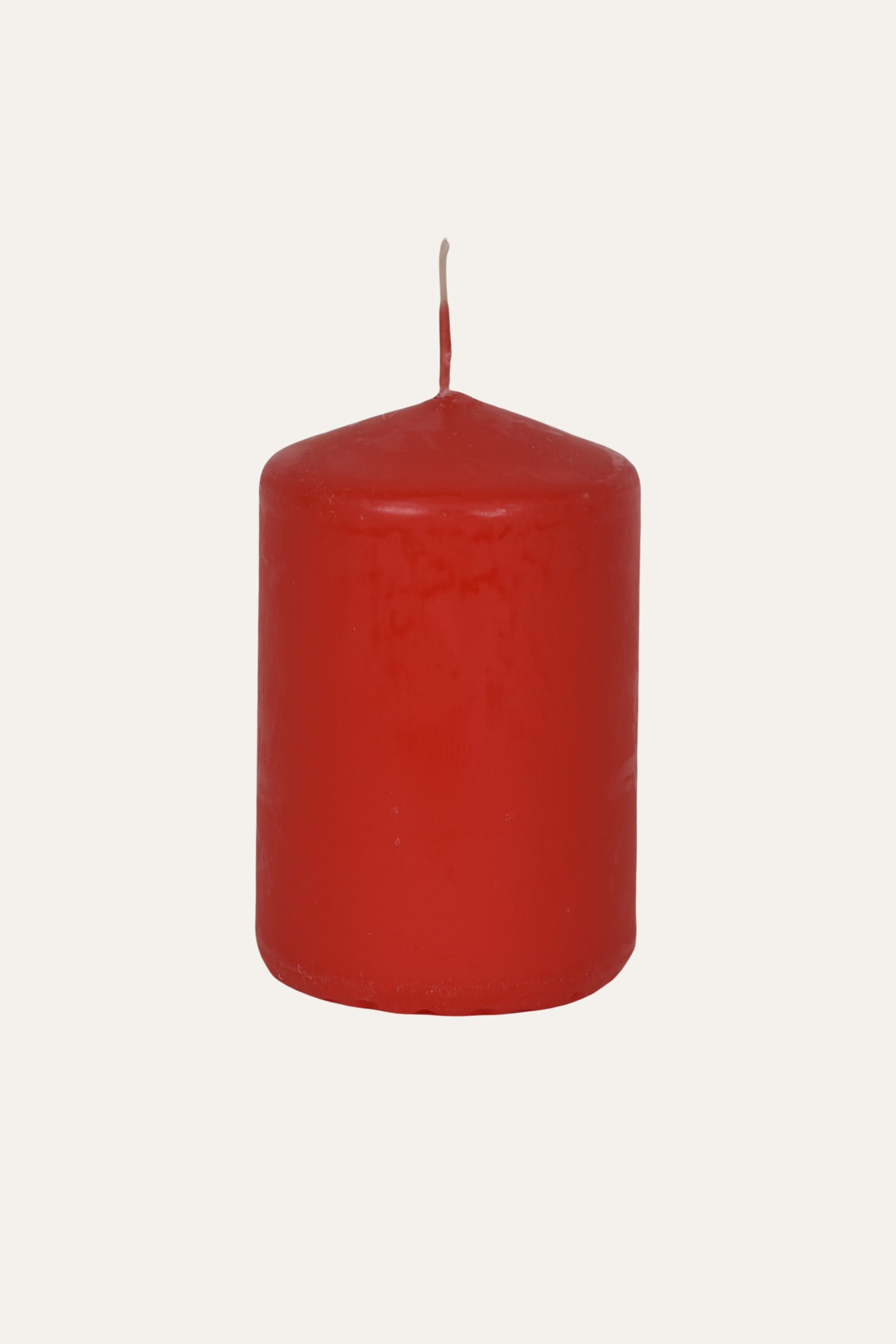 Red Classic Pillar Candle