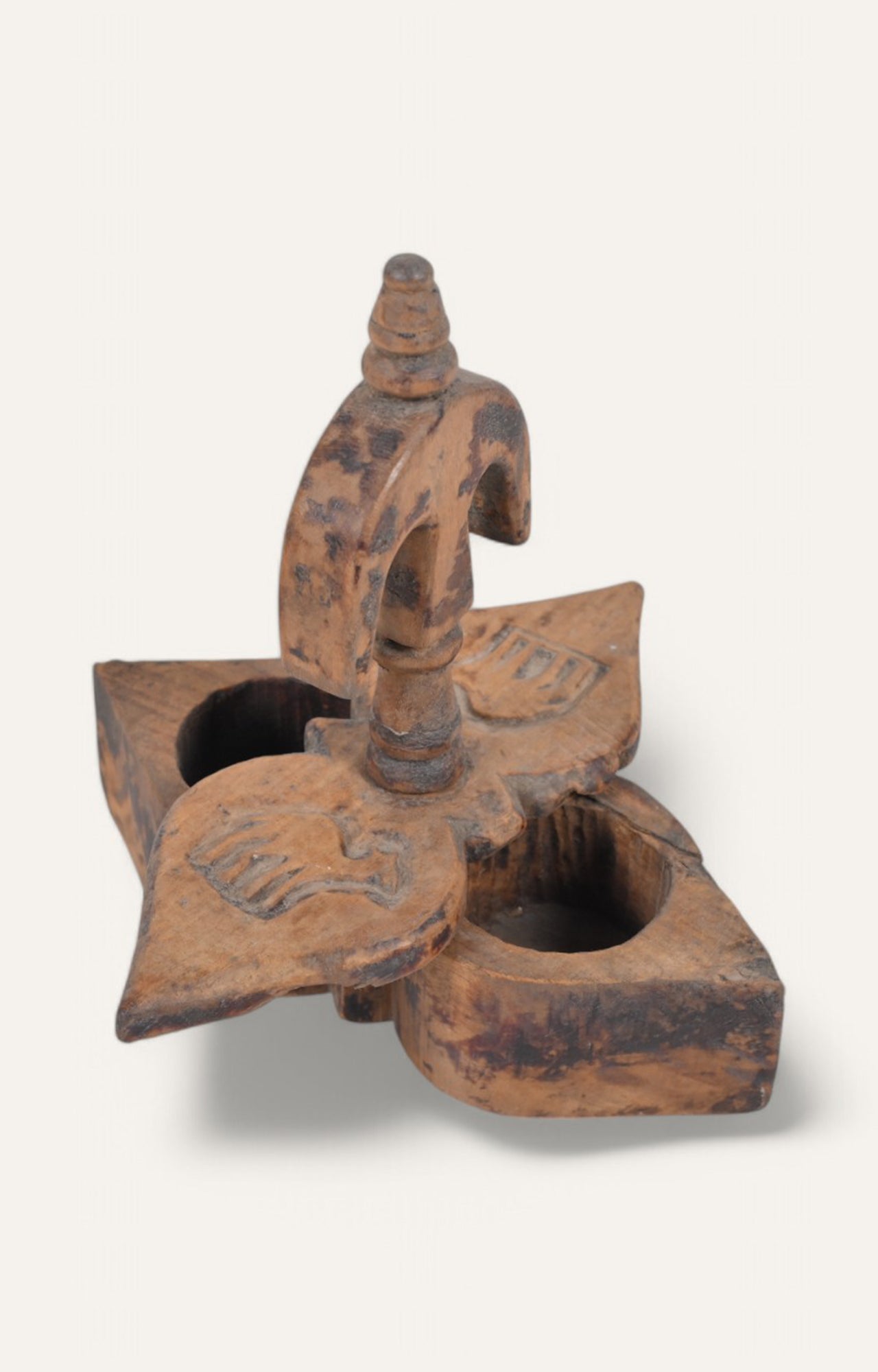Tribal Petal Shaped Wooden Tikka Box