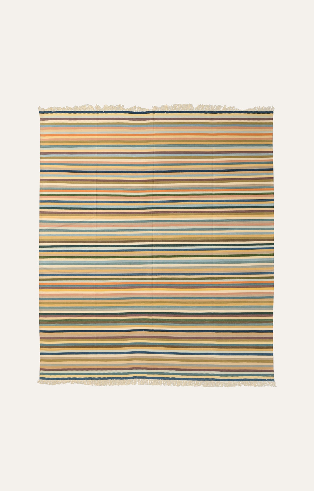 Vibrant Wave Cotton Rug