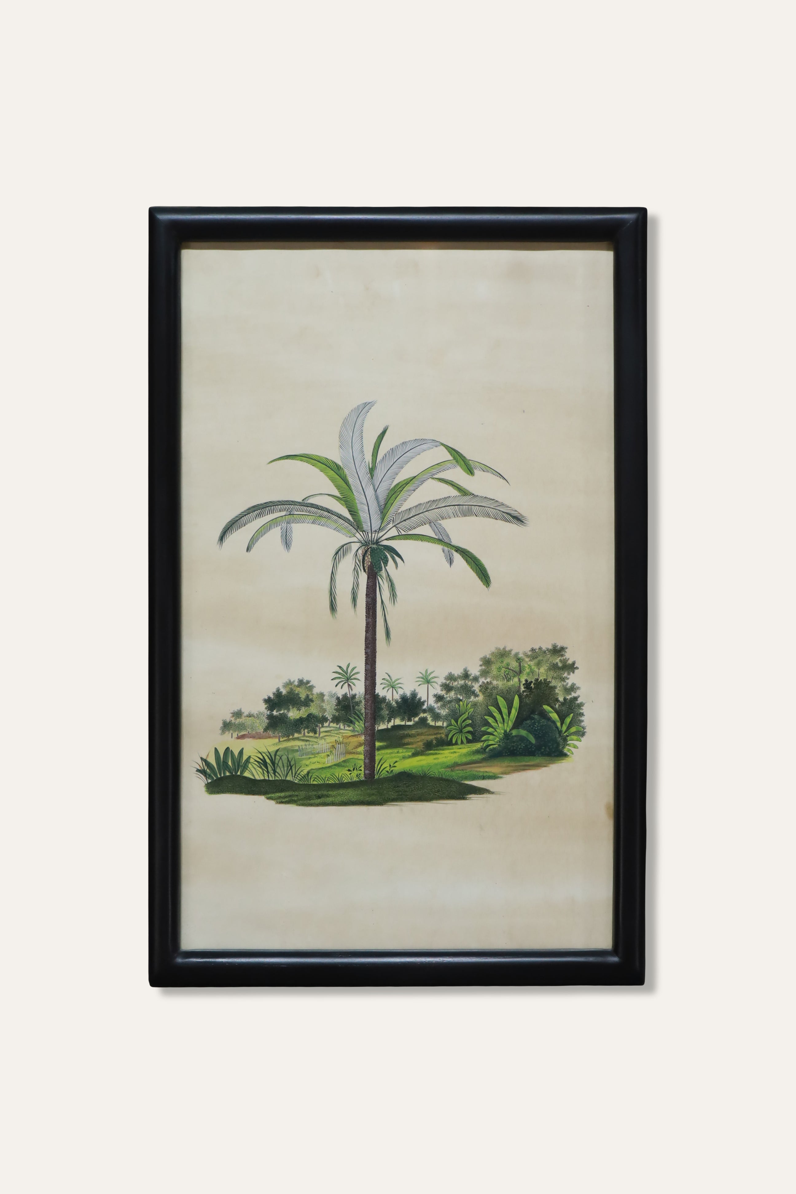 Palm Tree Botanical Print for Calm Living Room & Study Walls