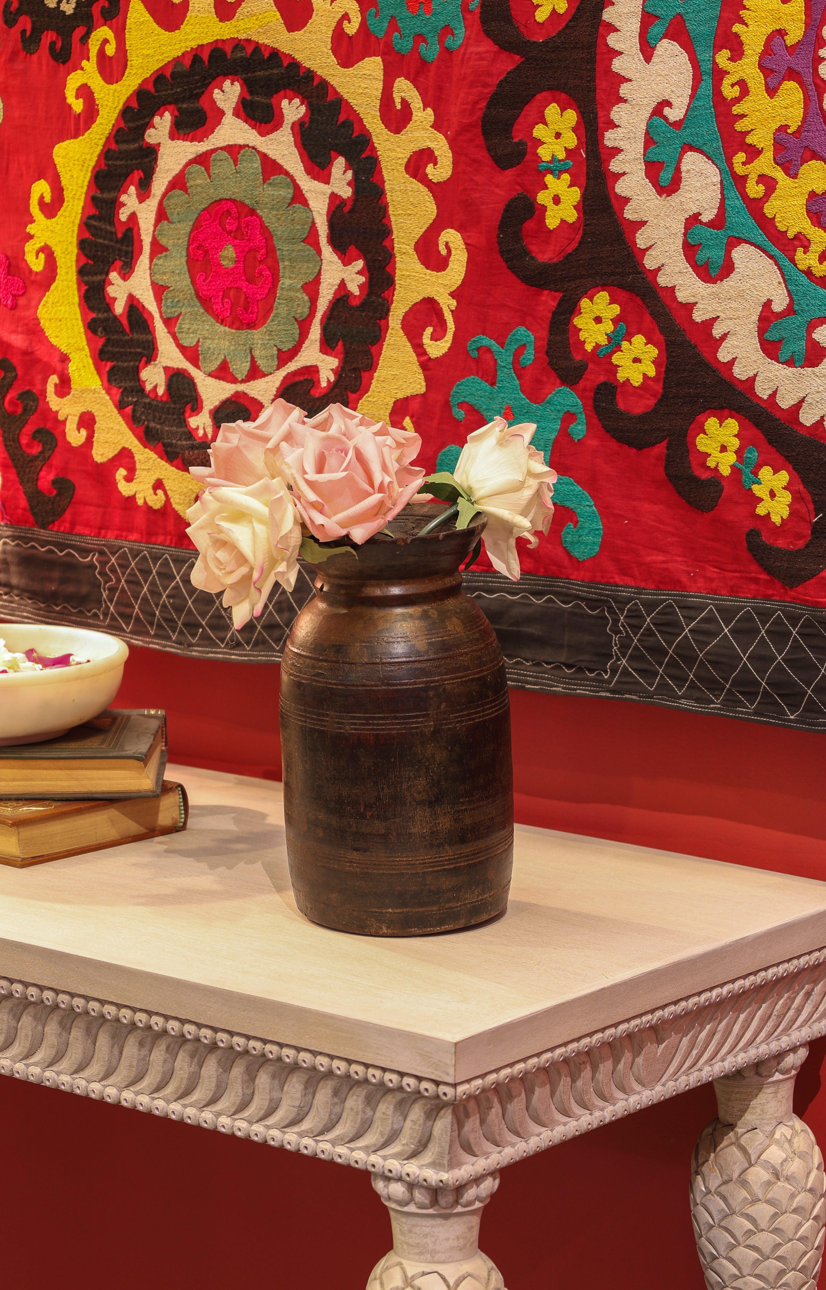 Hand Carved Water Pot