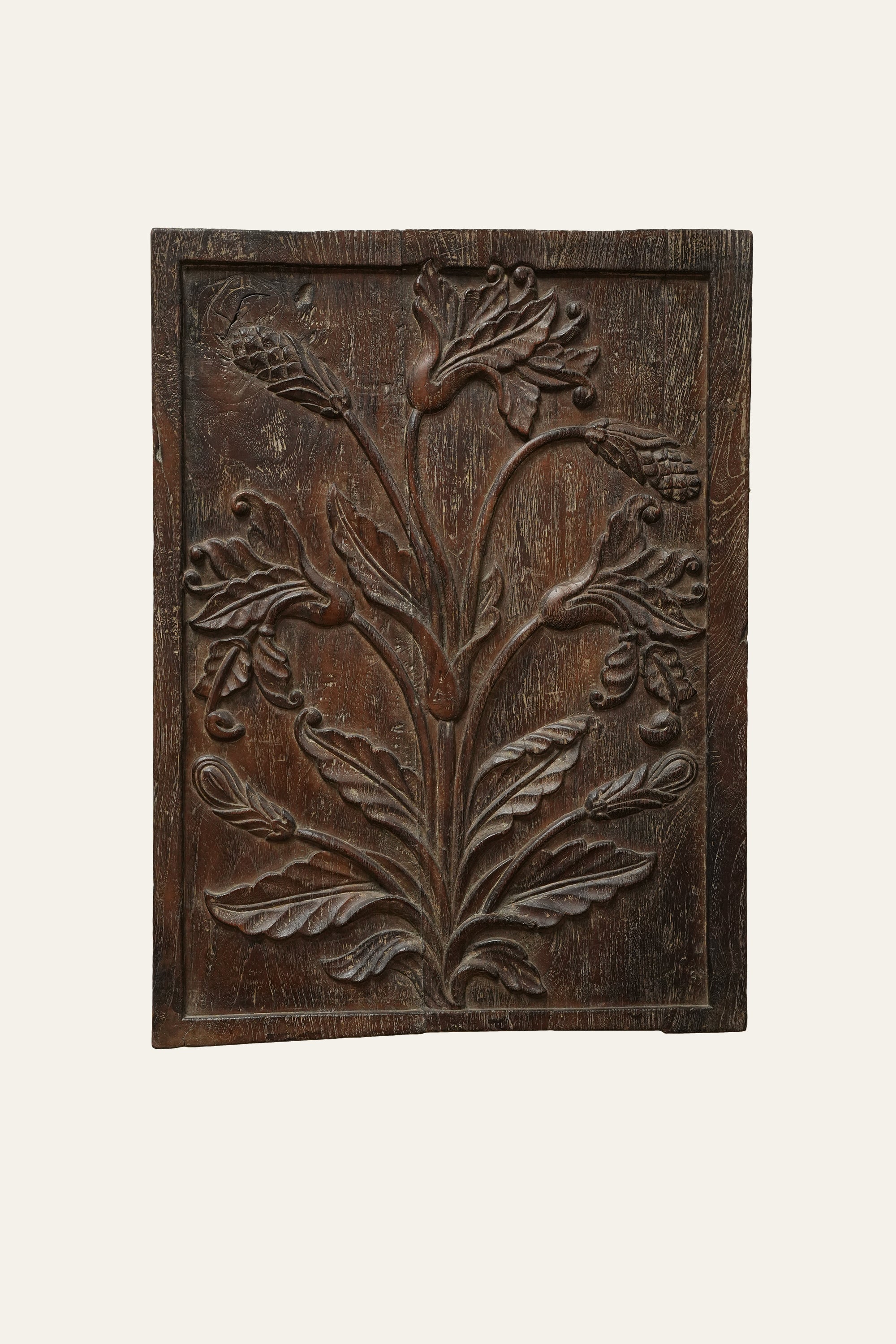 Tree of Life Carved Wood Panel