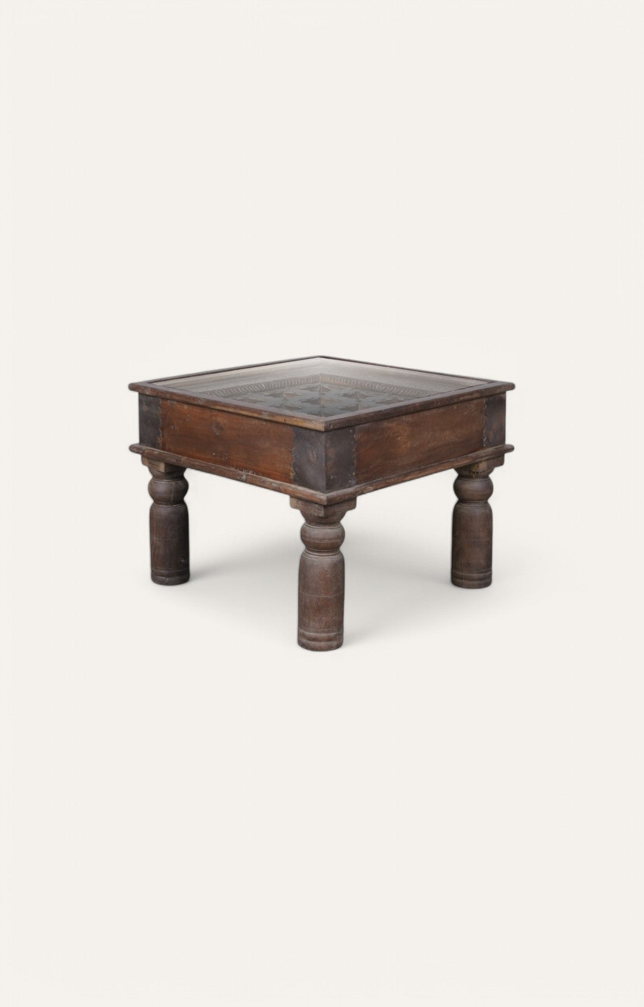 Haveli Hand Carved Side Table