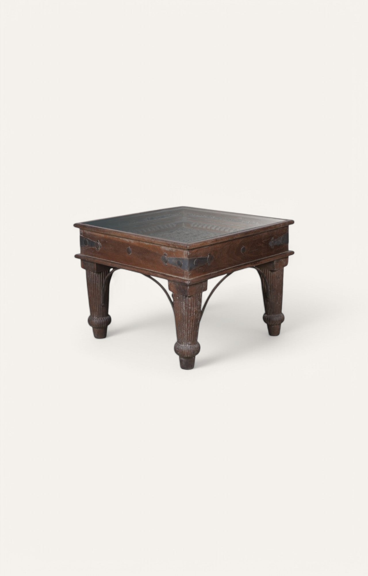Rajputana Hand Carved Side Table