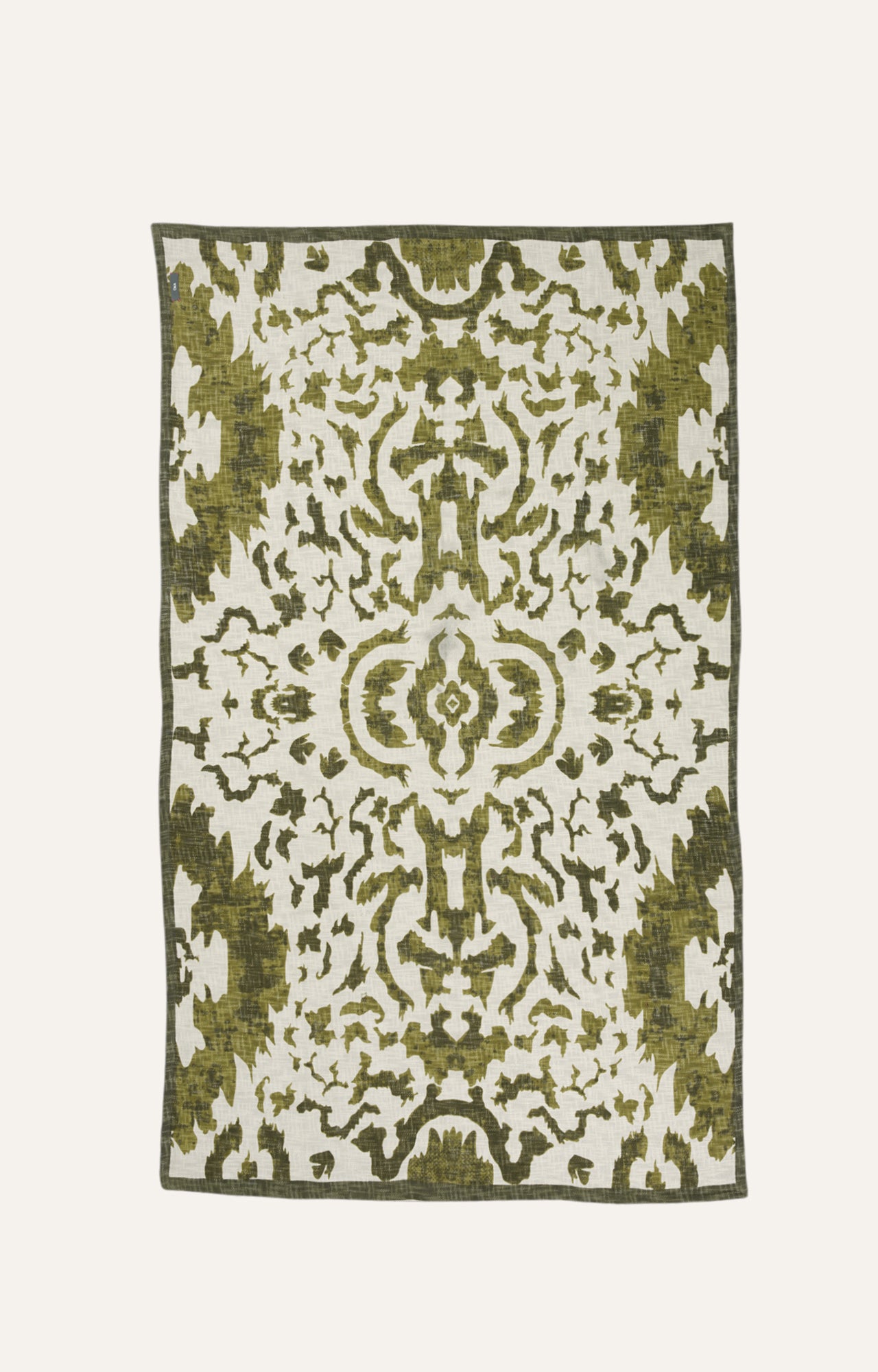 Verdant blooms block printed throw