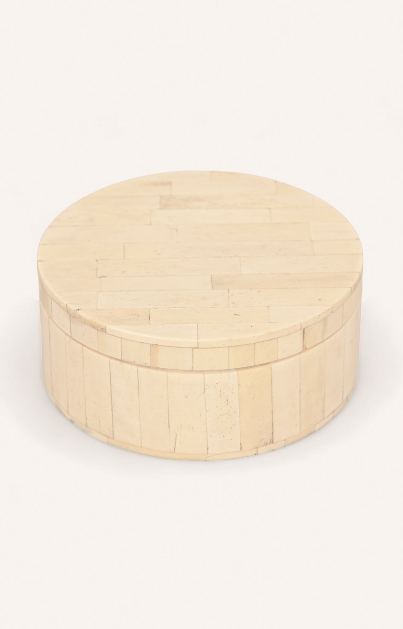 Round Bone Mosaic Storage Box