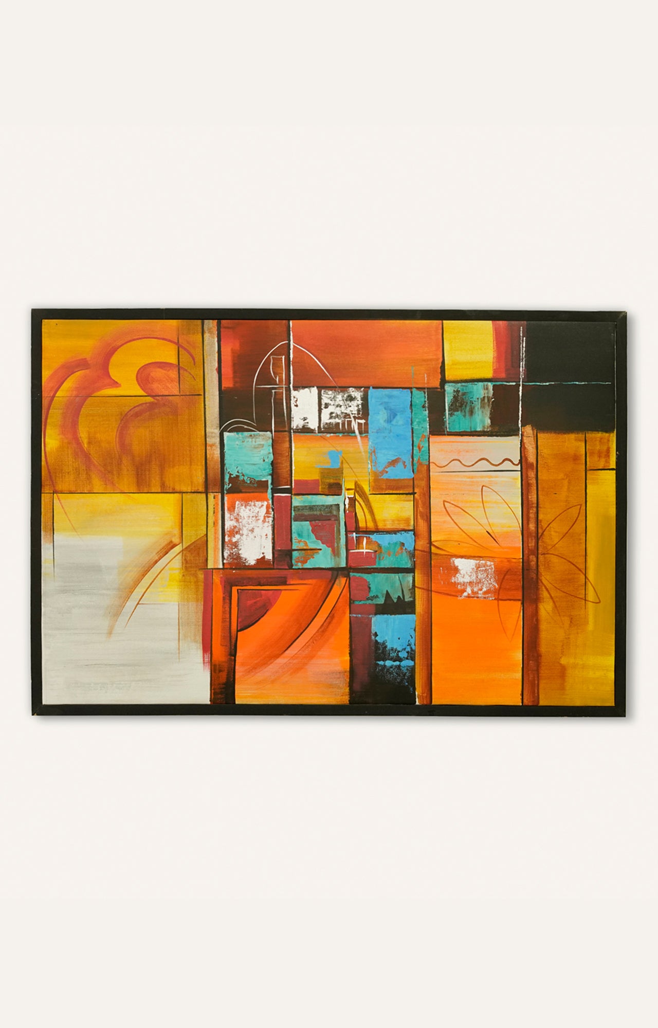 Warm Tone Abstract Painting