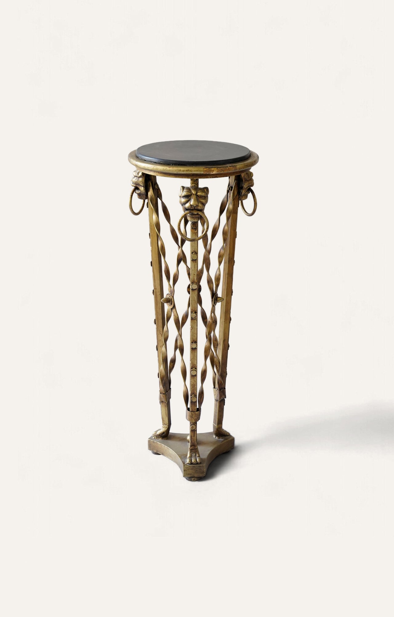 Gilded Rope Motif Plinth